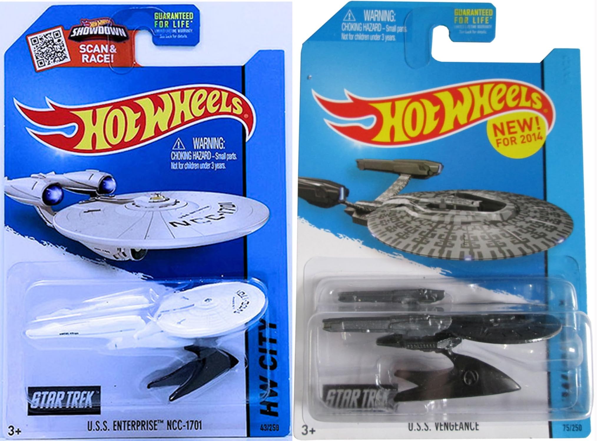 Hot Wheels 2019 HW Screen Time - Star Trek U.S.S. Enterprise NCC-1701 & U.S.S. Vengeance