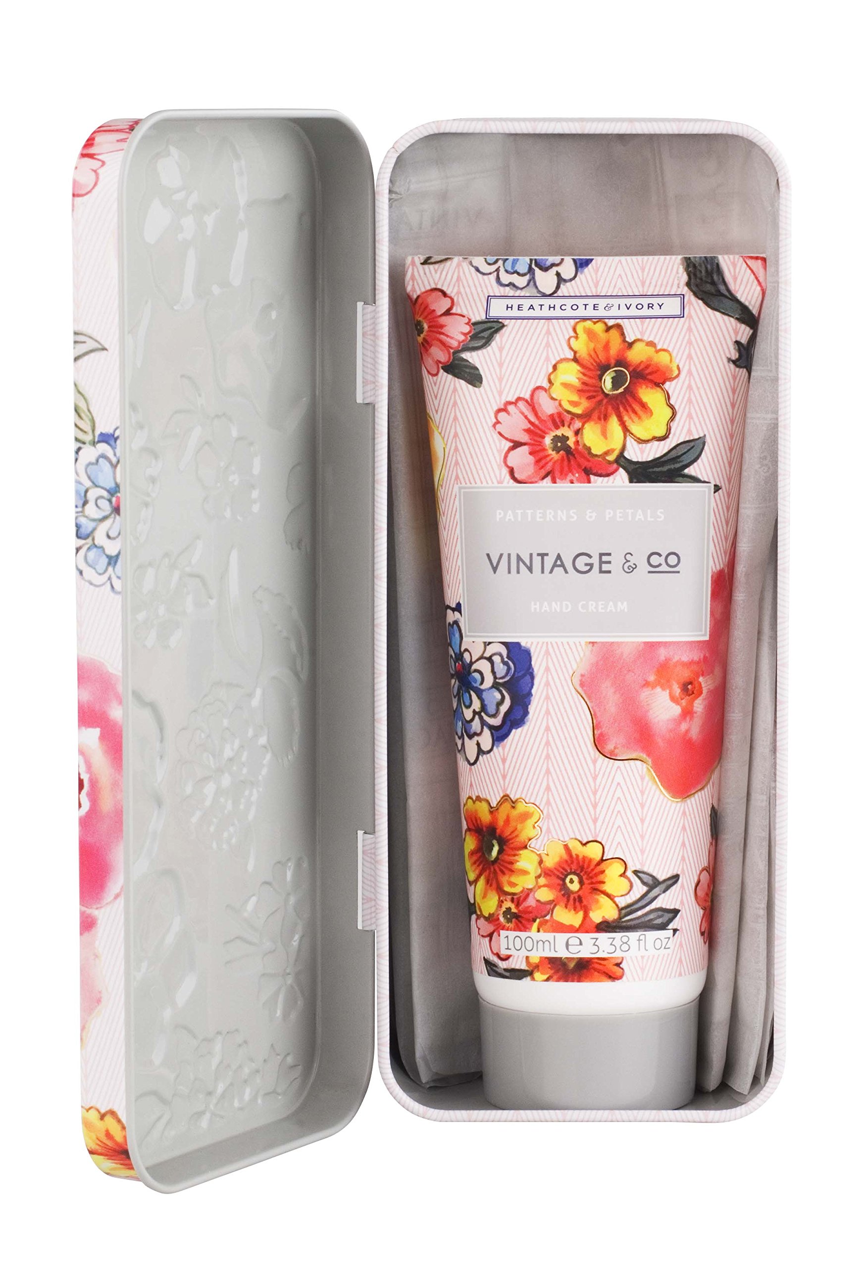 Vintage & Co Patterns and Petals Hand Cream in Tin, 100 ml