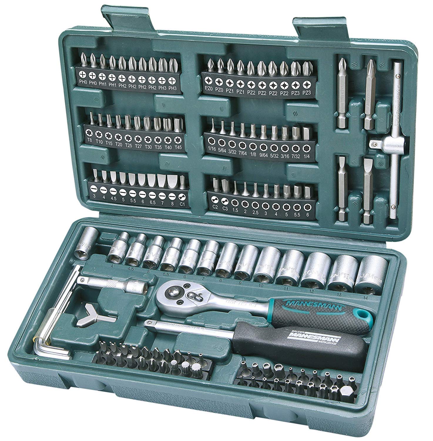 Mannesmann Socket and Bit Set (130 Pieces)