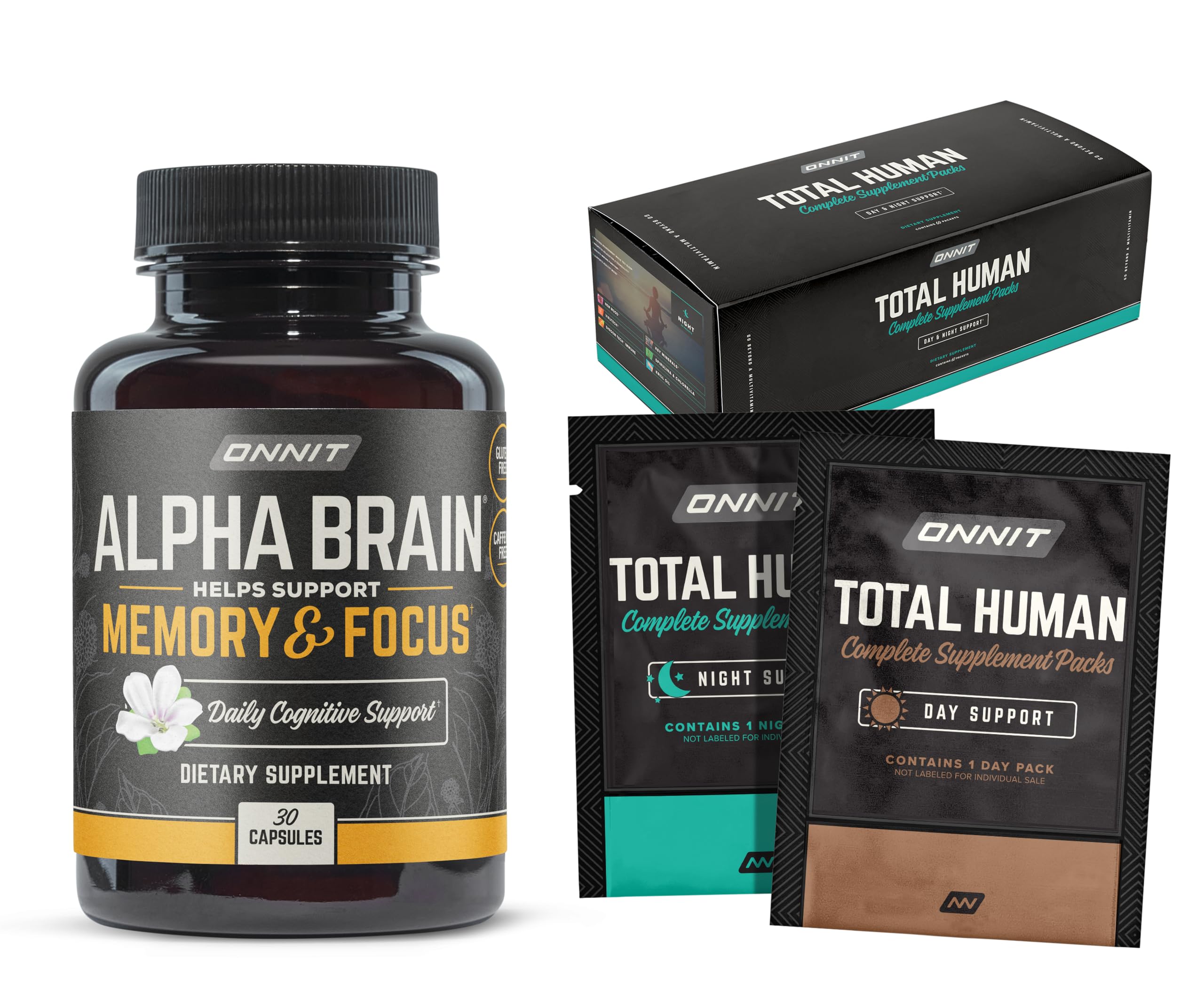 ONNITBundle - Alpha Brain (30ct) + Total Human 30-Day