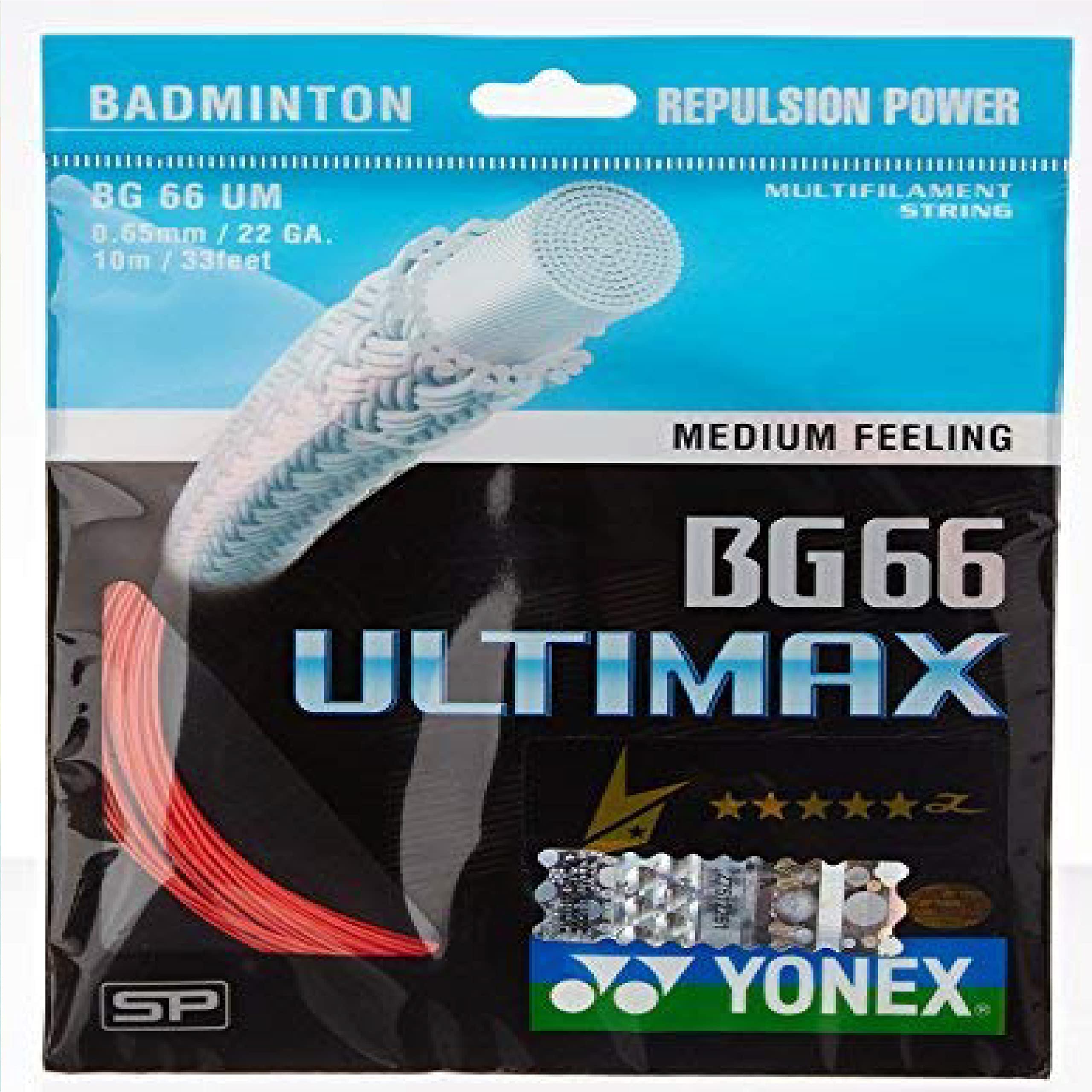 Yonex BG 66 Ultimax Nylon Badminton String, Senior (Yellow)