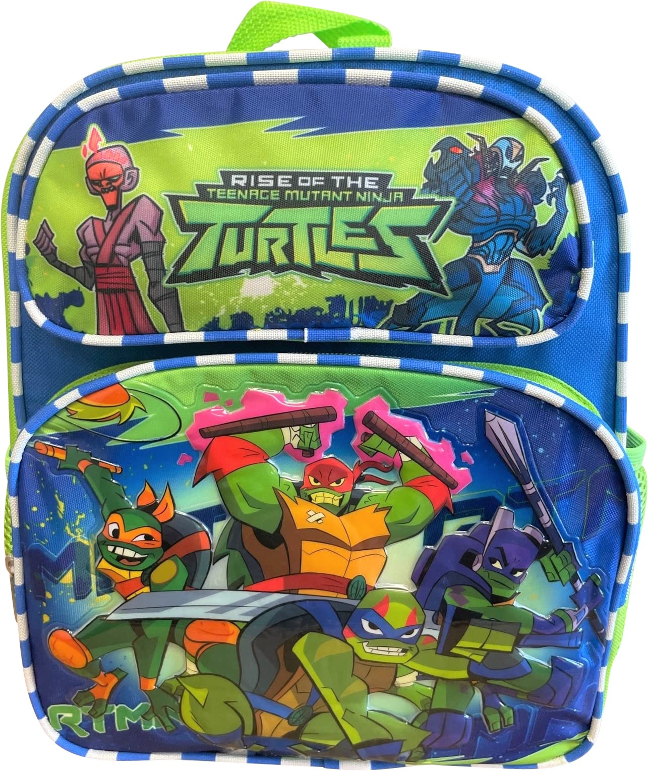 FEZIHEGHKBNL Ninja Turtles 12'' Toddler Size Backpack A19568, Blue and Red