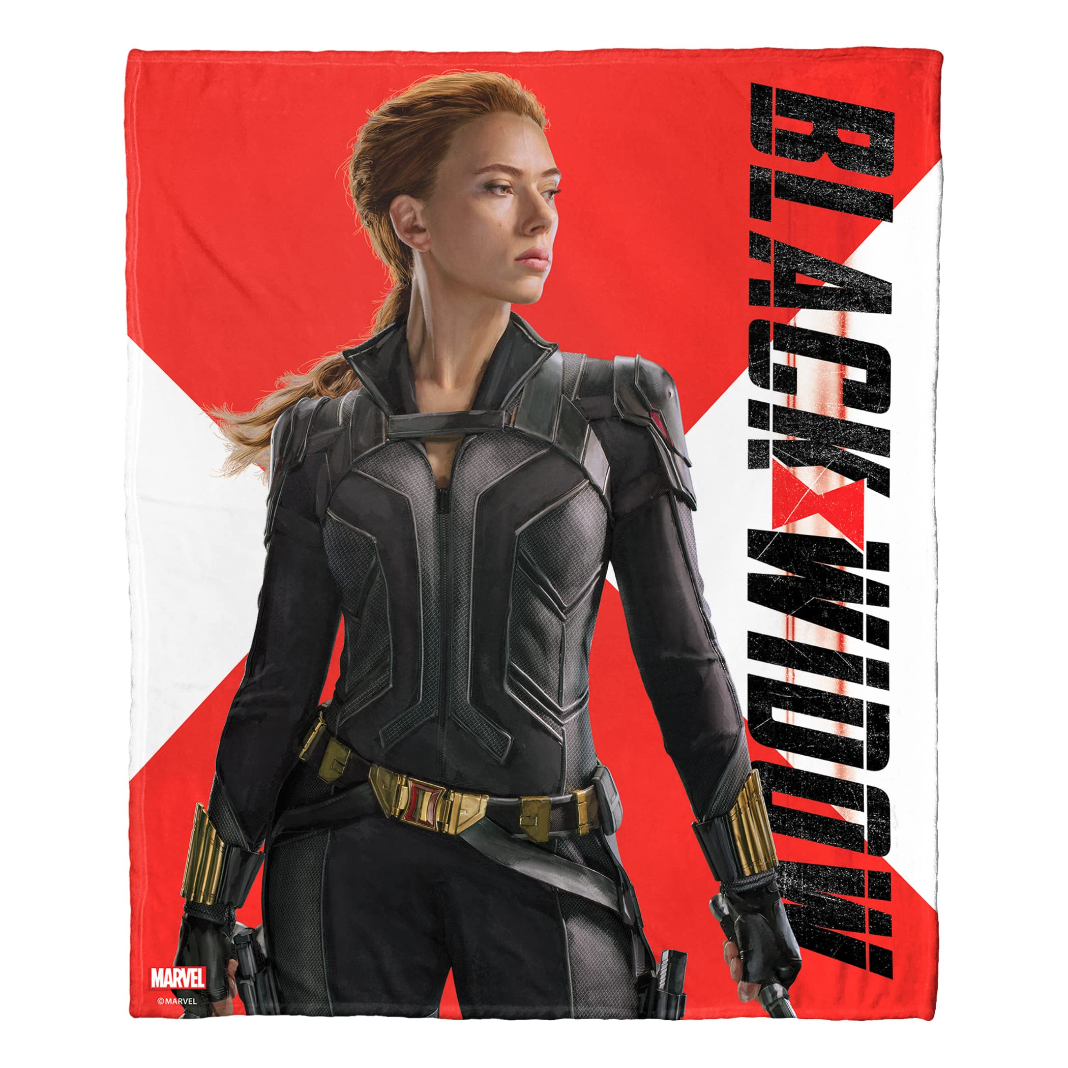 Northwest Marvel's Black Widow Silk Touch Throw Blanket, 50" x 60", Spy Game