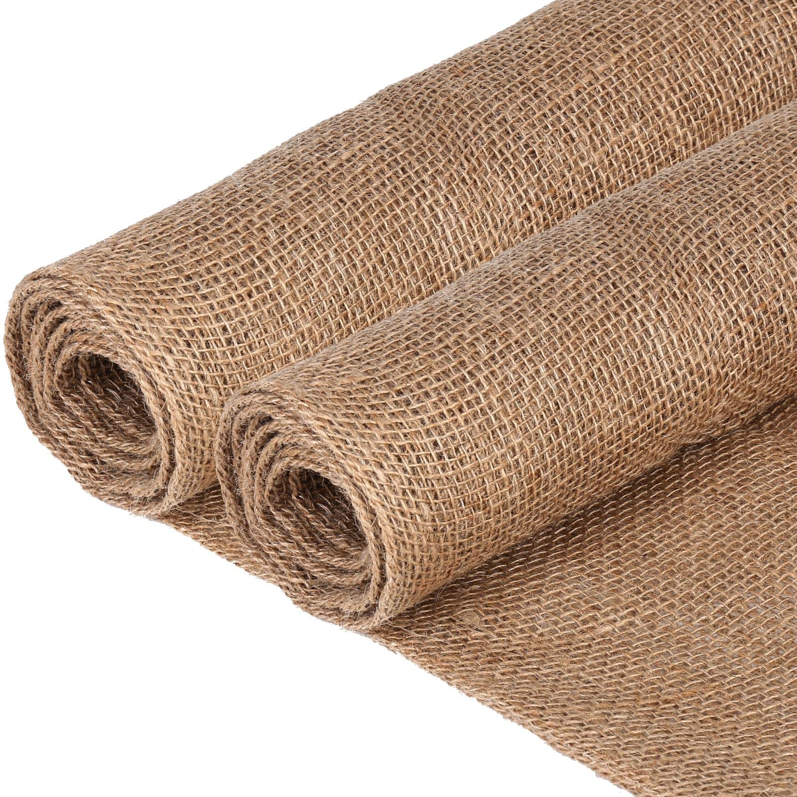 butarfeBurlap 5 Yard Natural Burlap Fabric 39 Inches Wide Burlap Fabric by The Yard Premium Jute Liner Multipurpose Jute Fiber Material for Gardening Wedding Table Runners Home Party Decor Christmas