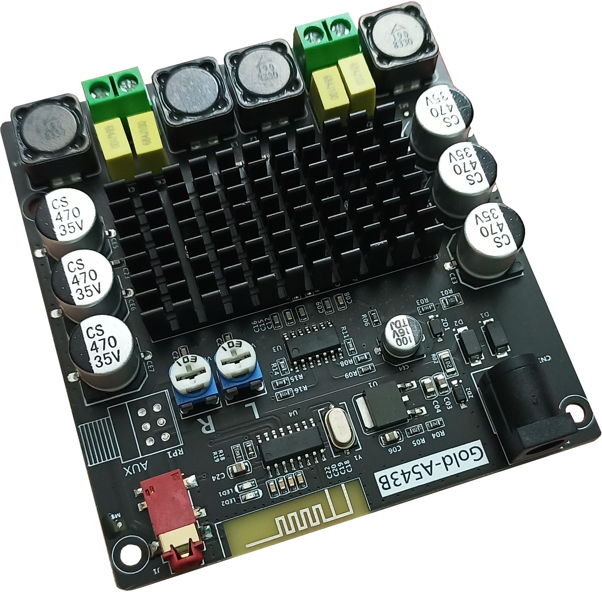 Belfin Class D Amplifier Board TPA3116D2 Dual Channal 120W With Bluetooth 5.0 Power DC 12-24V