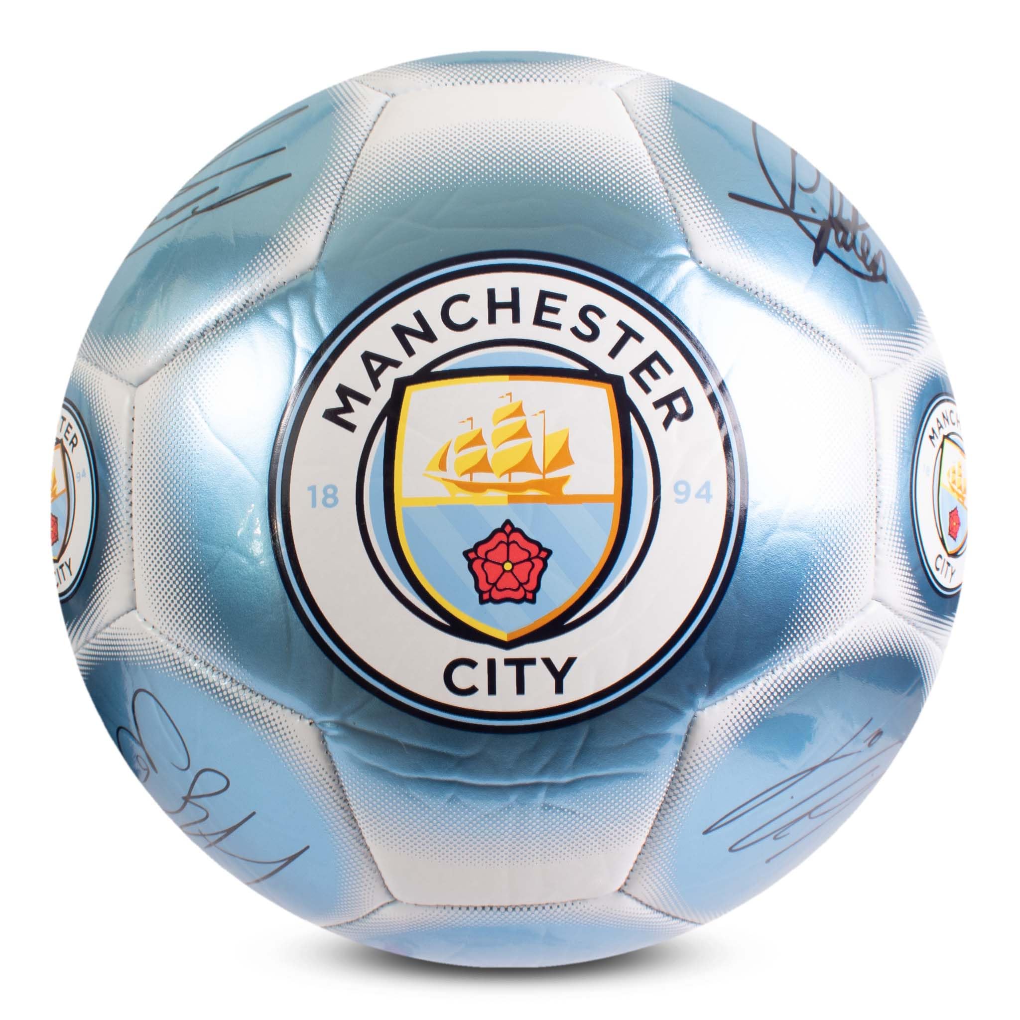 Hy-Pro Officially Licensed Classic Signature Football, Metallic, Size 5, Training, Match, Merchandise, Collectible for Kids and Adults