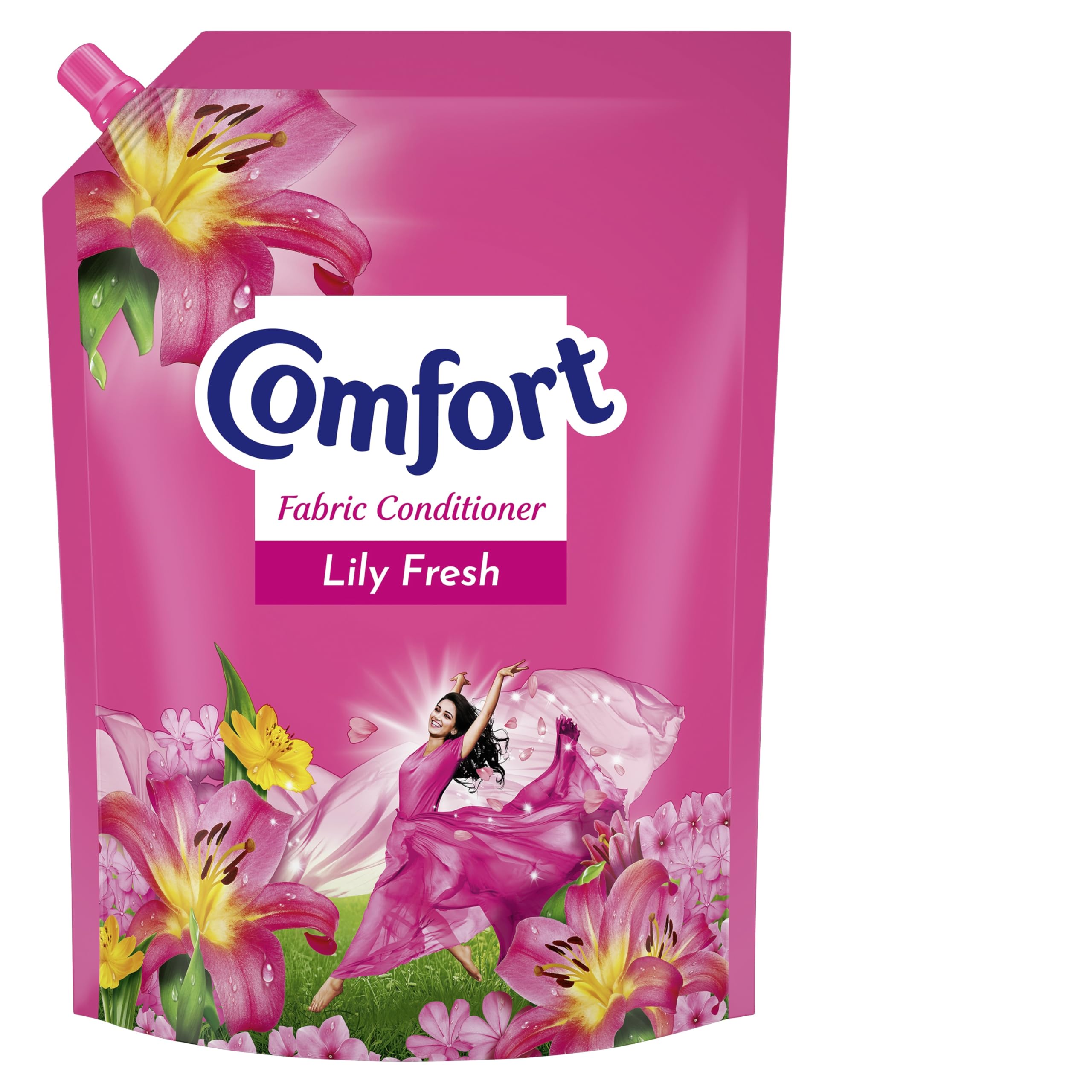 Comfort After Wash Fabric Conditioner (Fabric Softener) Pouch, For Softness, Shine And Long Lasting Freshness, 2 Ltr