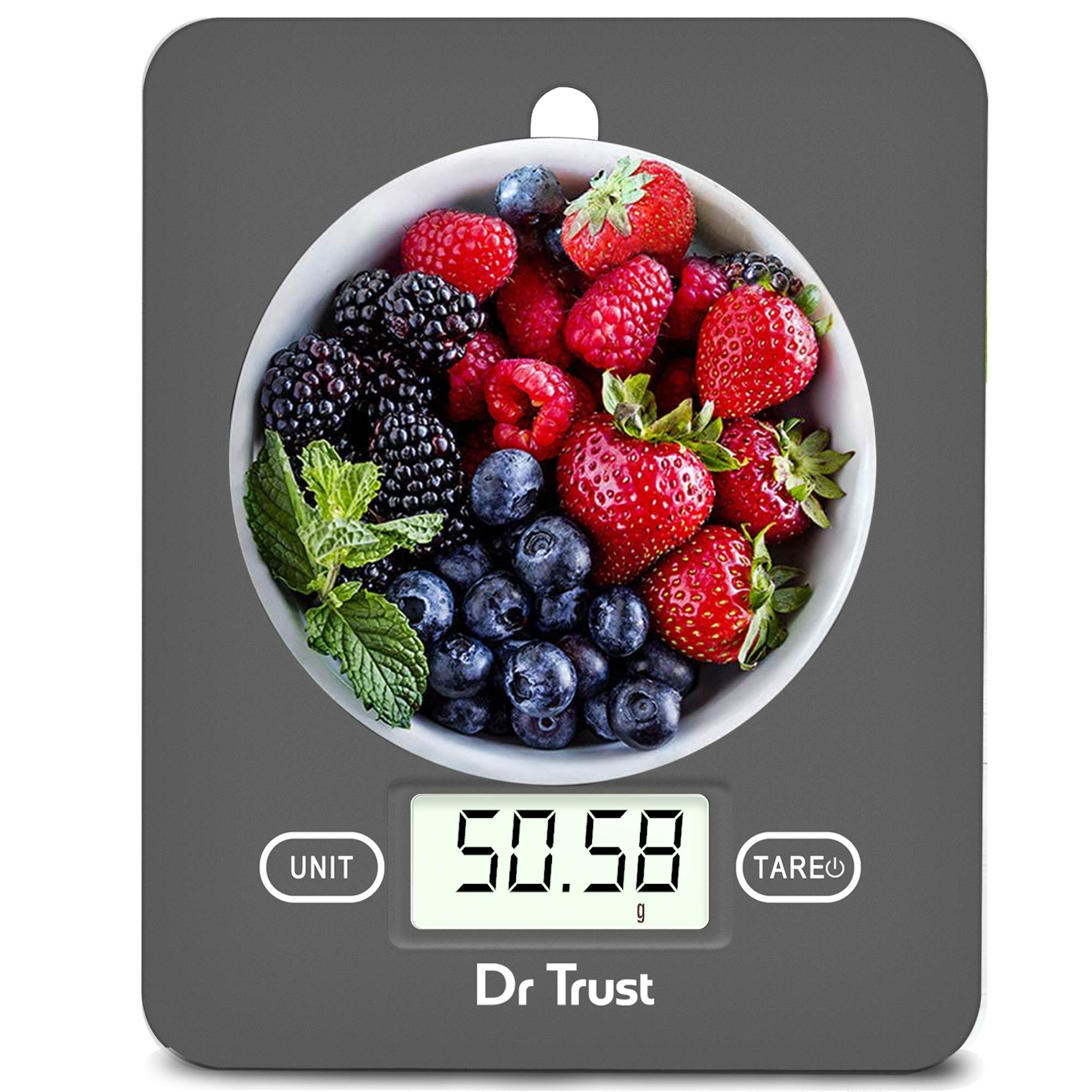 Dr Trust(USA) Electronic Kitchen Digital Scale Weighing Machine - 517 (Gray)