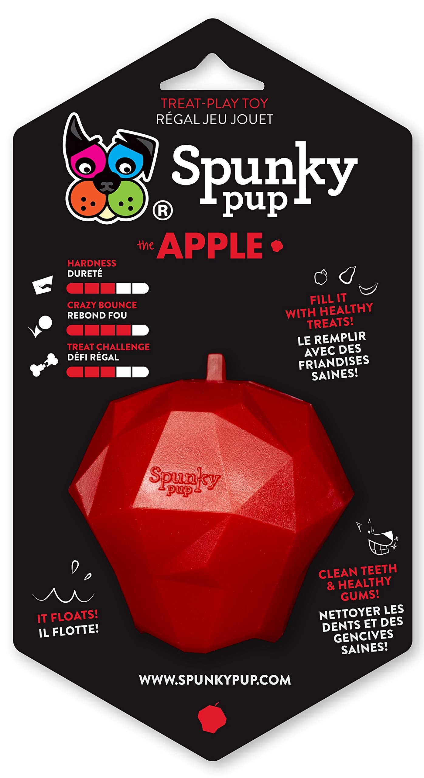 Spunky Pup Apple Pet Chew Toy