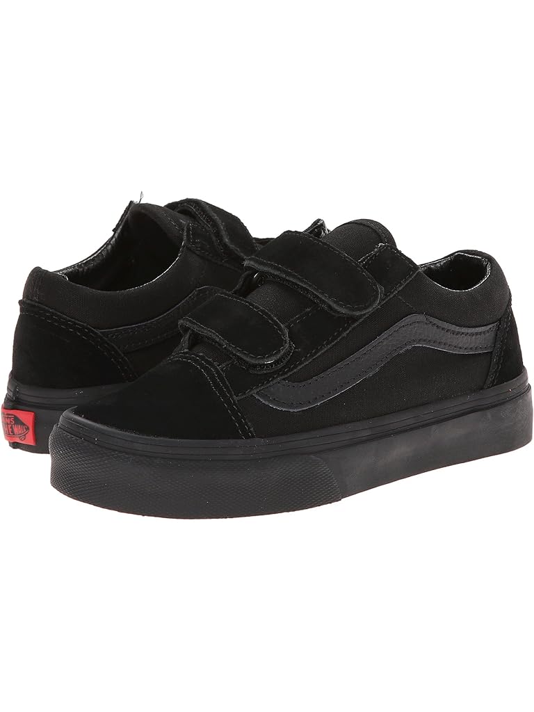 Black Vans Kids Old Skool V (Little Kid/Big Kid)