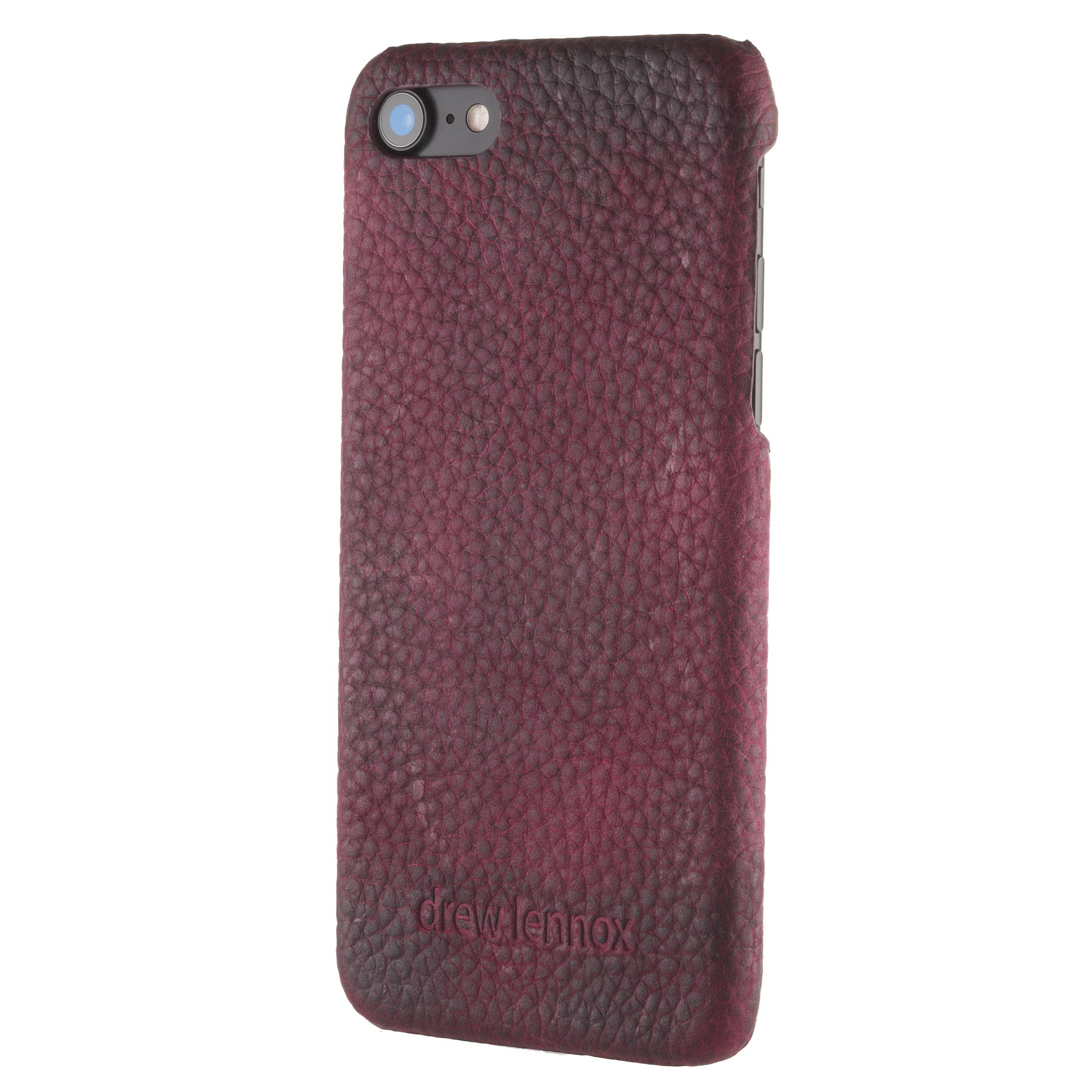 Drew Lennox “Assured” Luxury iPhone 6S iPhone 6 Back Cover Case in Stunning, Sensuous, Genuine British Leather. Limited Edition - Mountain Bear Plush Purple with a Lovely Natural Pattern