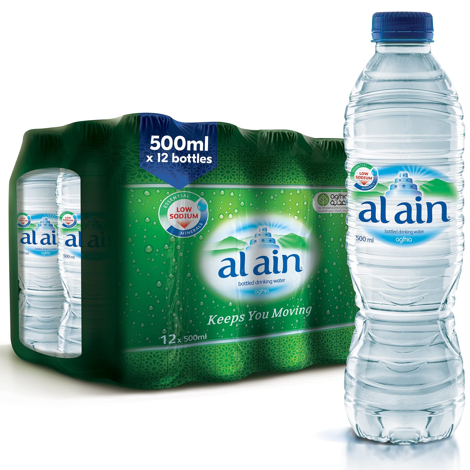 Al Ain Bottled Drinking Water - 500ml (Pack Of 12)