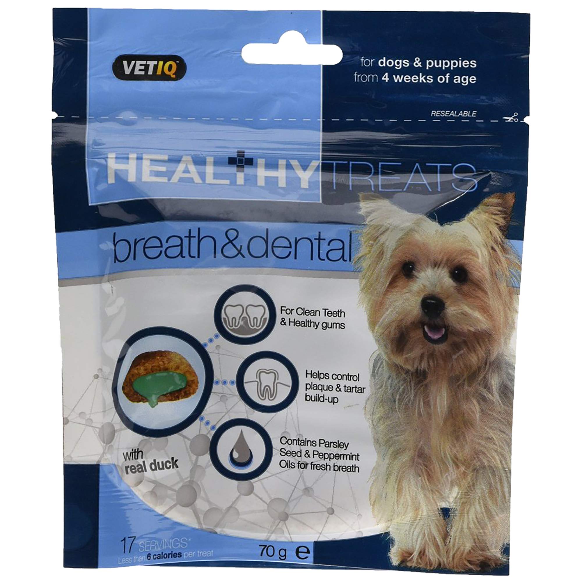 Mark & Chappell - Healthy Treats - Breath & Dental Treats For Dogs & Puppies - 70g