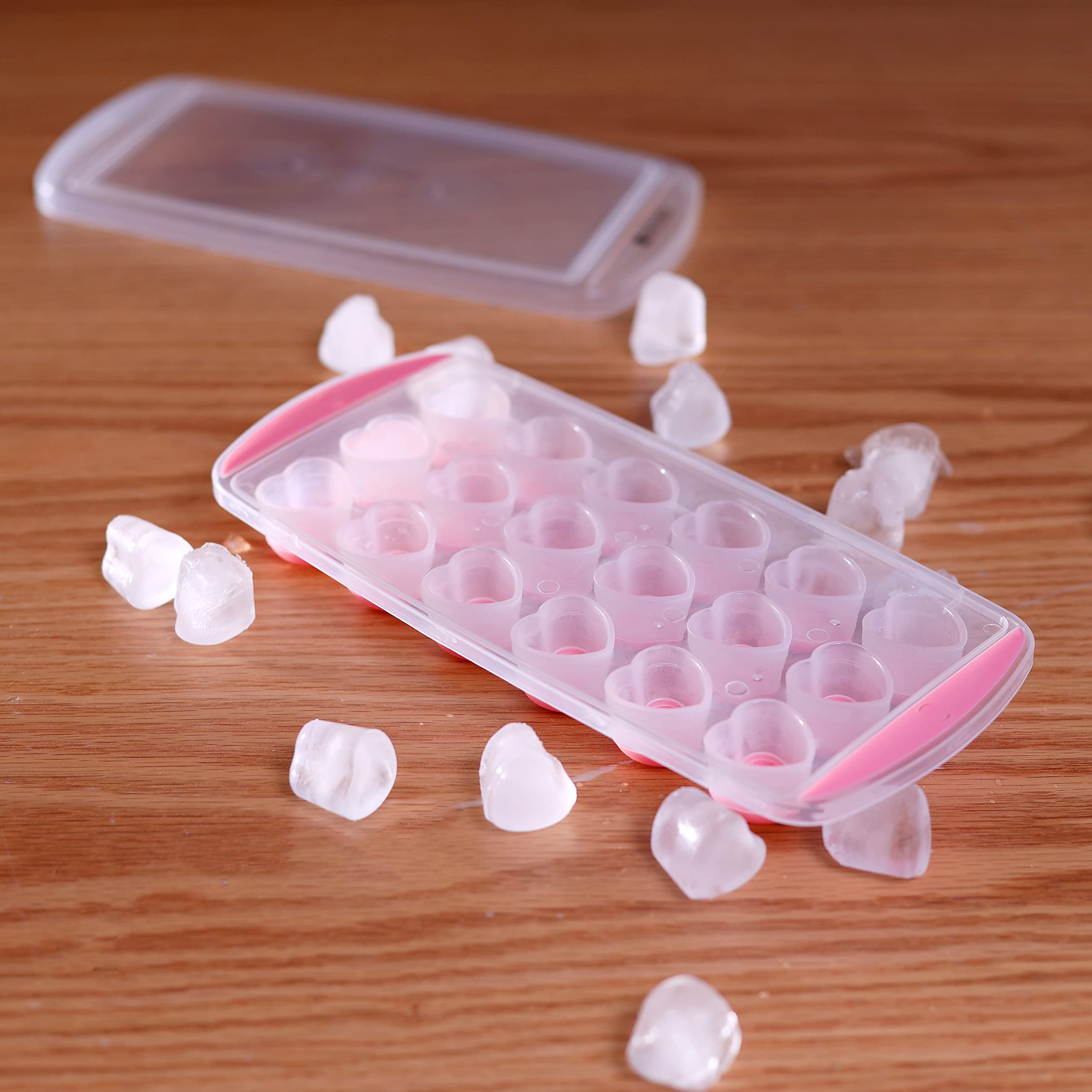 Royalford Ice Tray With Lid Pink