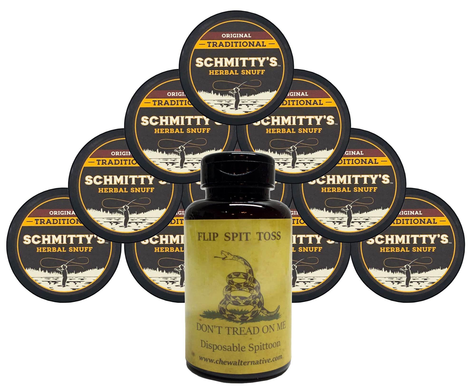 DC Crafts NationMud Bud Spittoon DTOM with 10 Cans Schmitty's Herbal Snuff Original