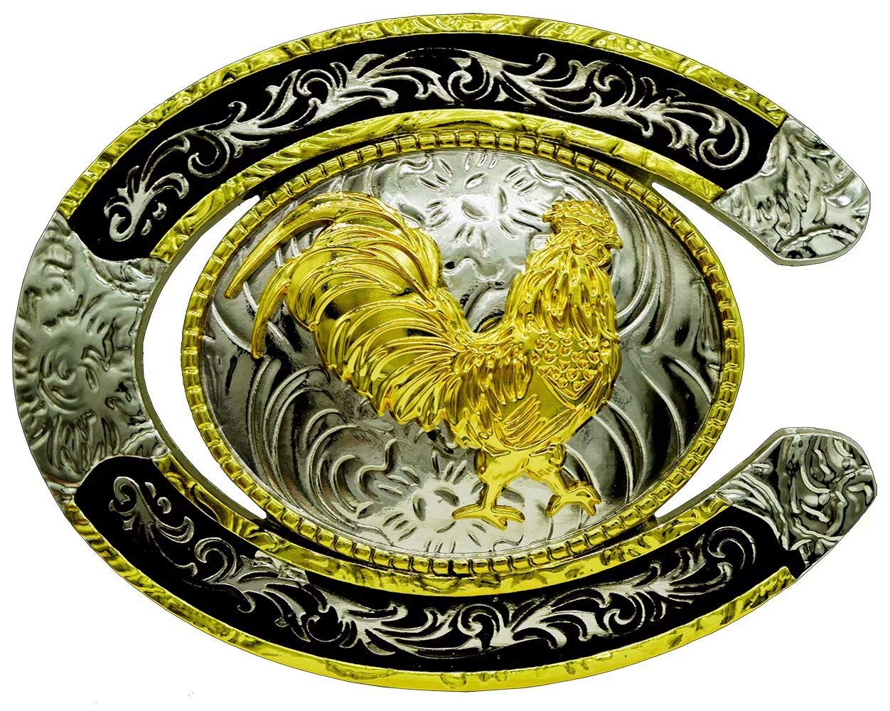 MoranseRooster Belt Buckle With Animal Symbol Western Cowboy Style