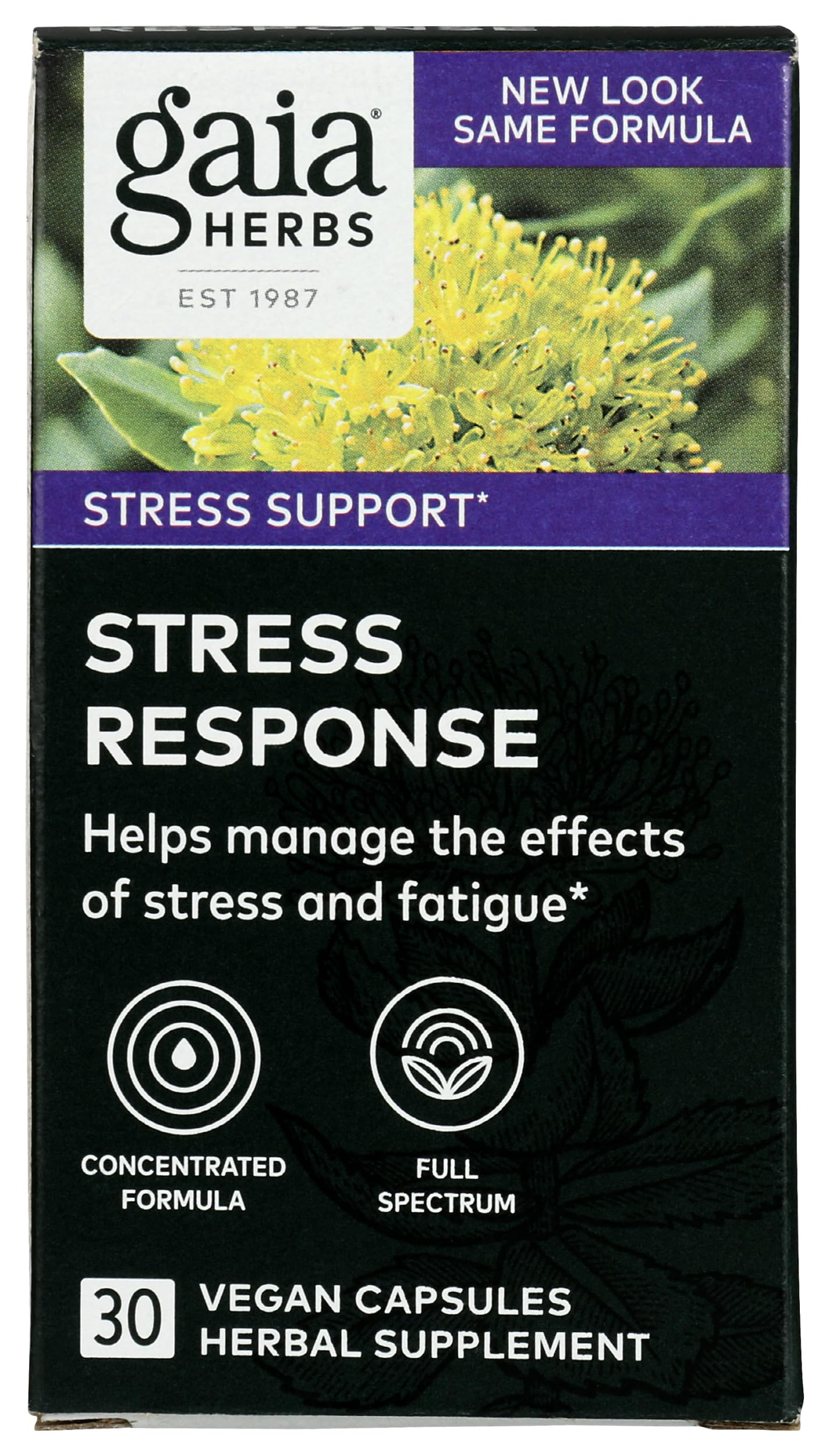 Gaia Herbs Stress Response | Helps Maintain Healthy Energy Levels | Support Stress | 30 Capsules