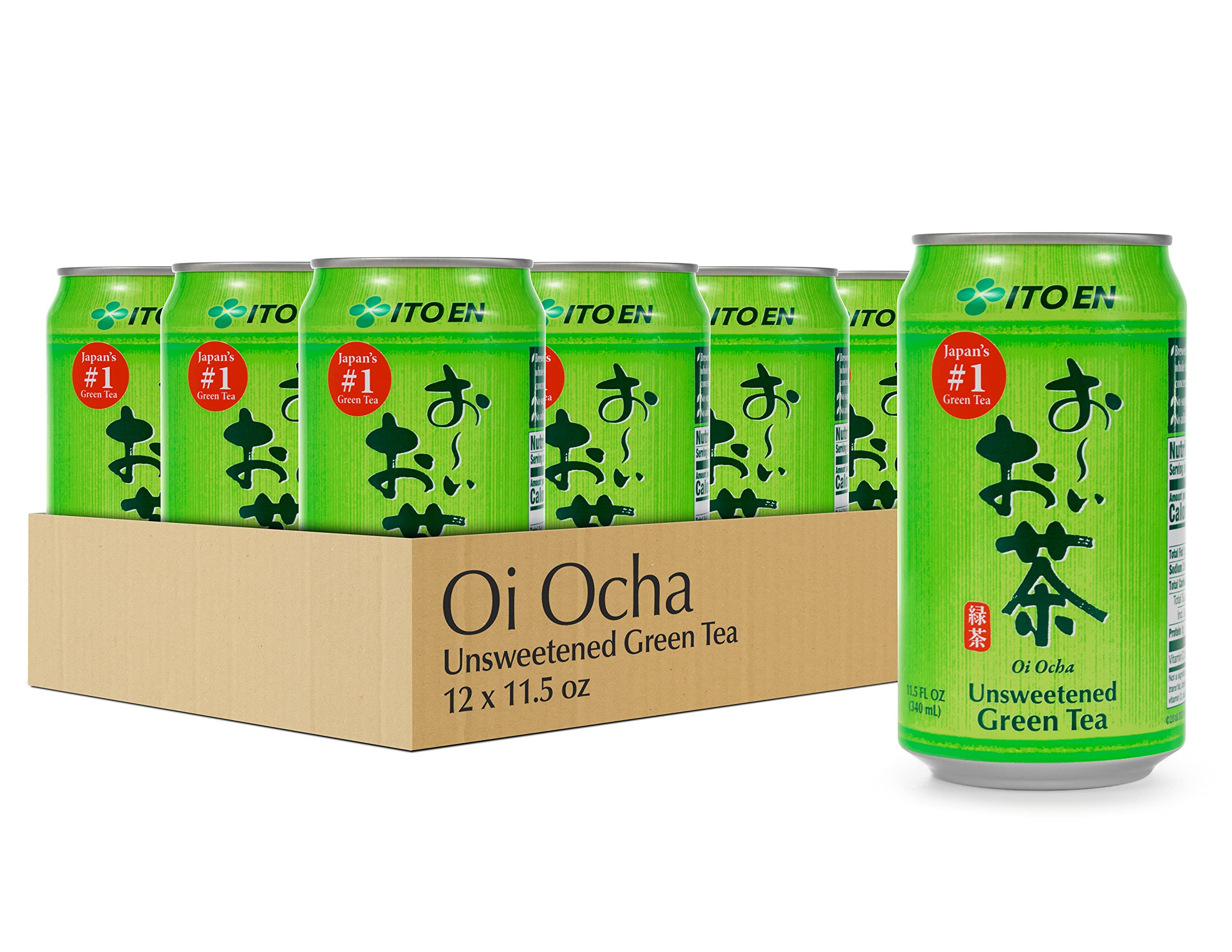 Ito En Oi Ocha Green Tea, Unsweetened, 11.5 ounce (pack of 12)