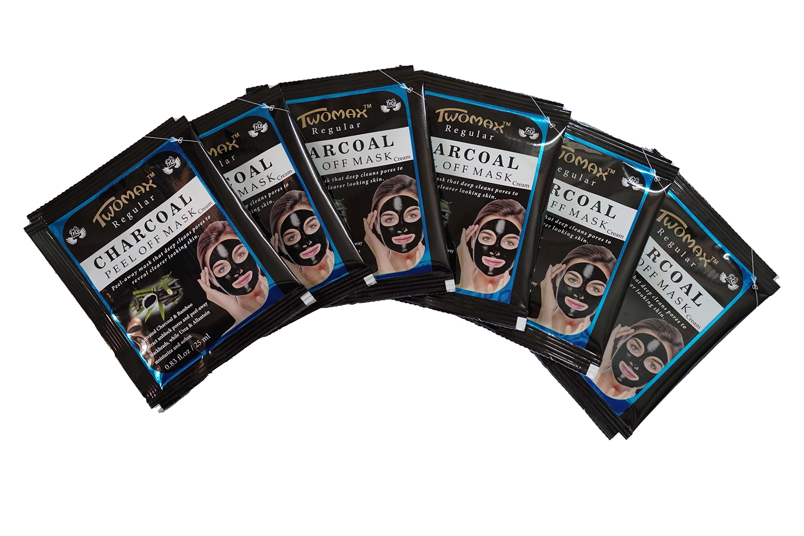 NEHOLY CHOOSE DIVINITY FOR LIFE Twomax Charcoal Peel Off Mask: Purify And Hydrate Your Skin With Urea And Allantoin Combo Pack Of 6