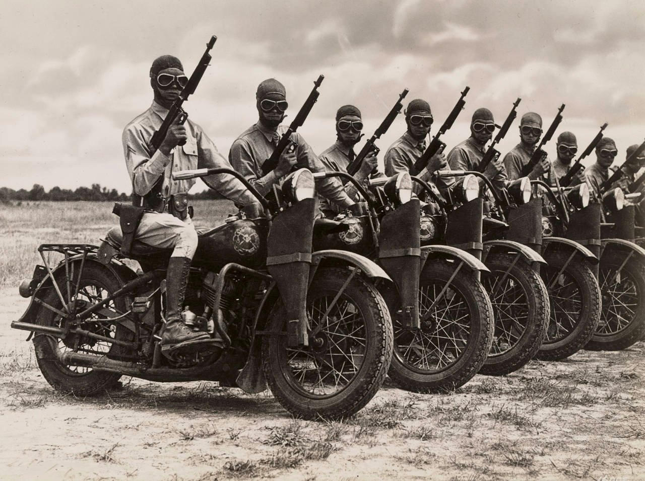 WWII Motorcycle Army Security Poster Art Photo U.S. Military Posters Artwork 11x14