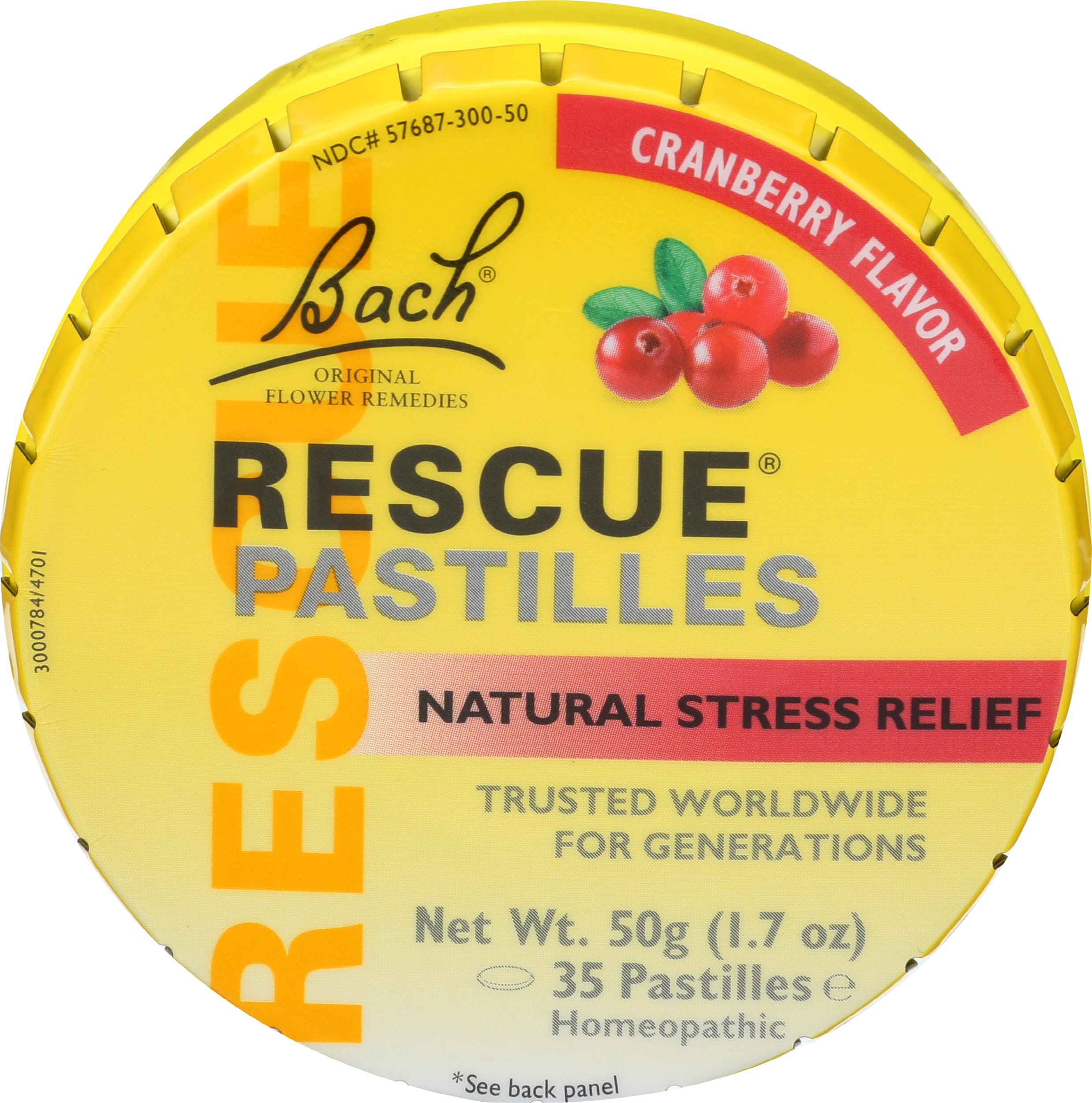 BACH Rescue Pastilles Cranberry, 1.7 OZ