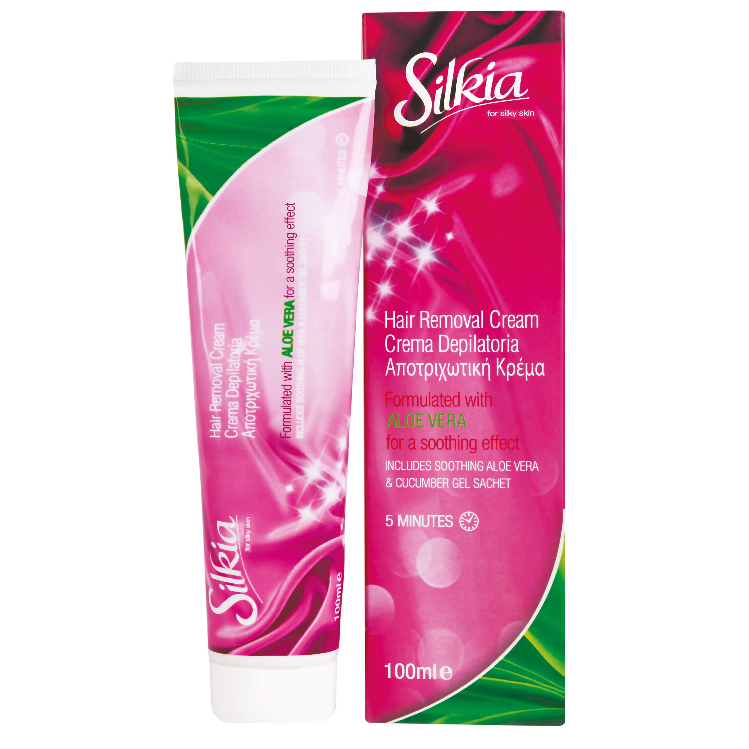 SilkiaHair Removal Cream with Silk Extract, 100 ml