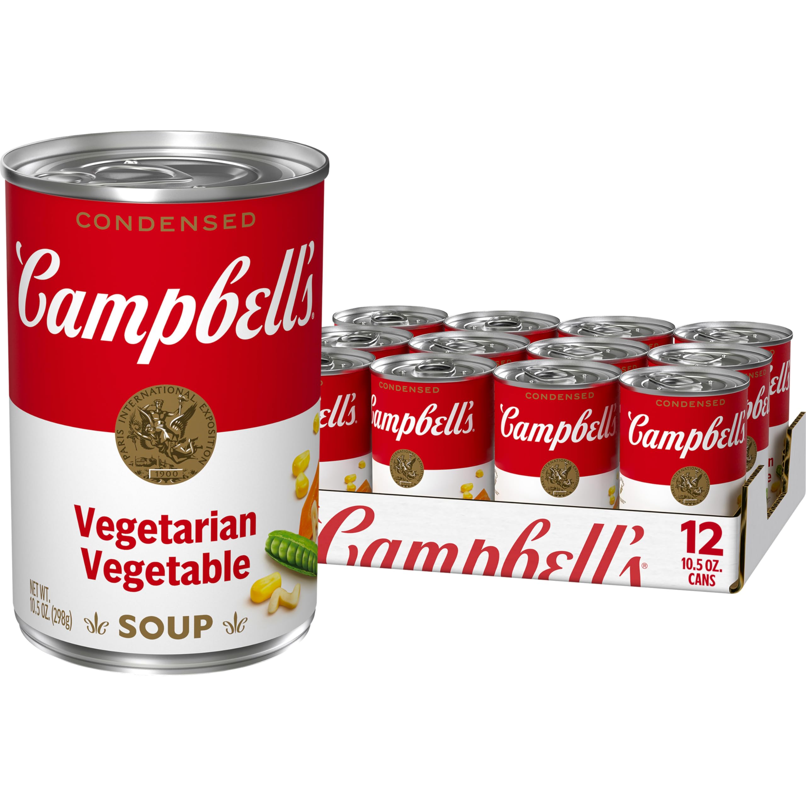 Campbell's Condensed Vegetarian Vegetable Soup, 10.5 oz Can (12 Pack)