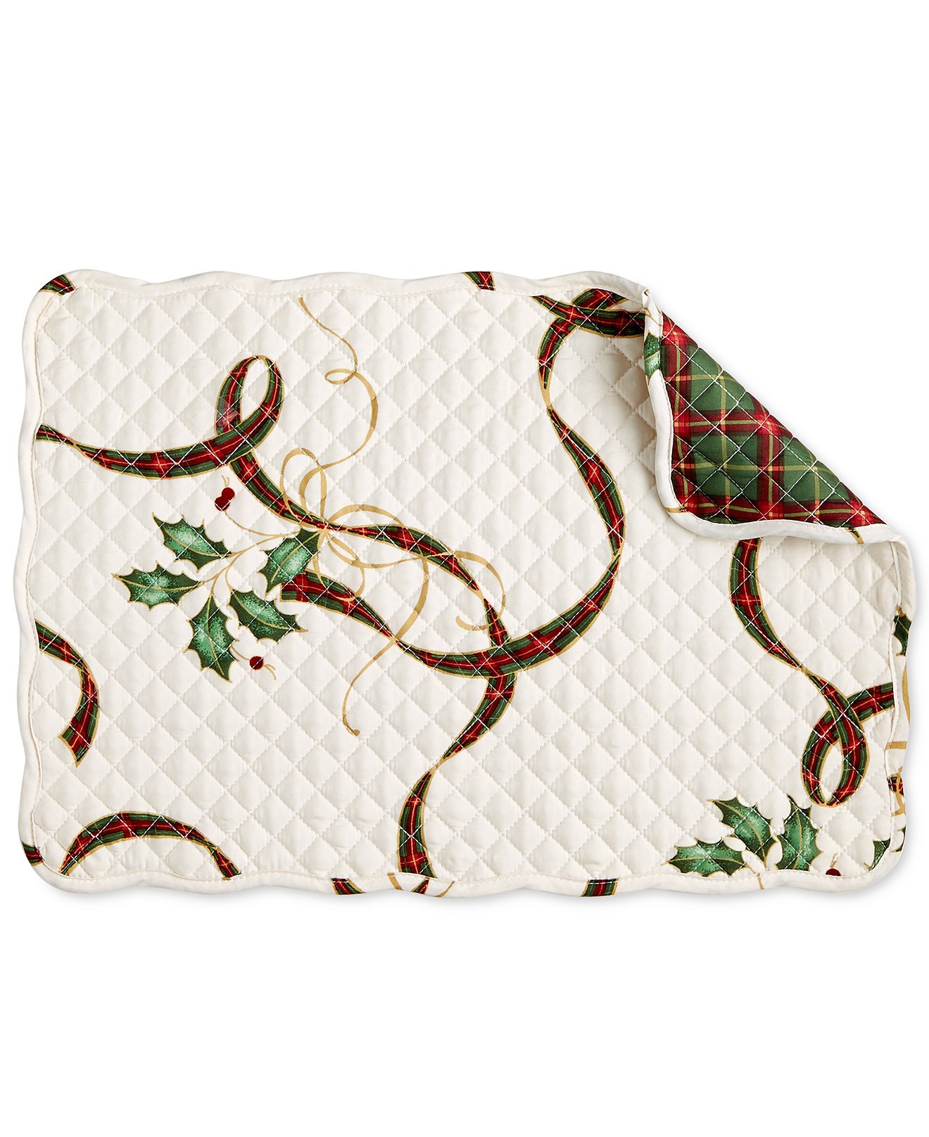 Lenox Holiday Nouveau Quilted Reversible Placemats, Set of 4