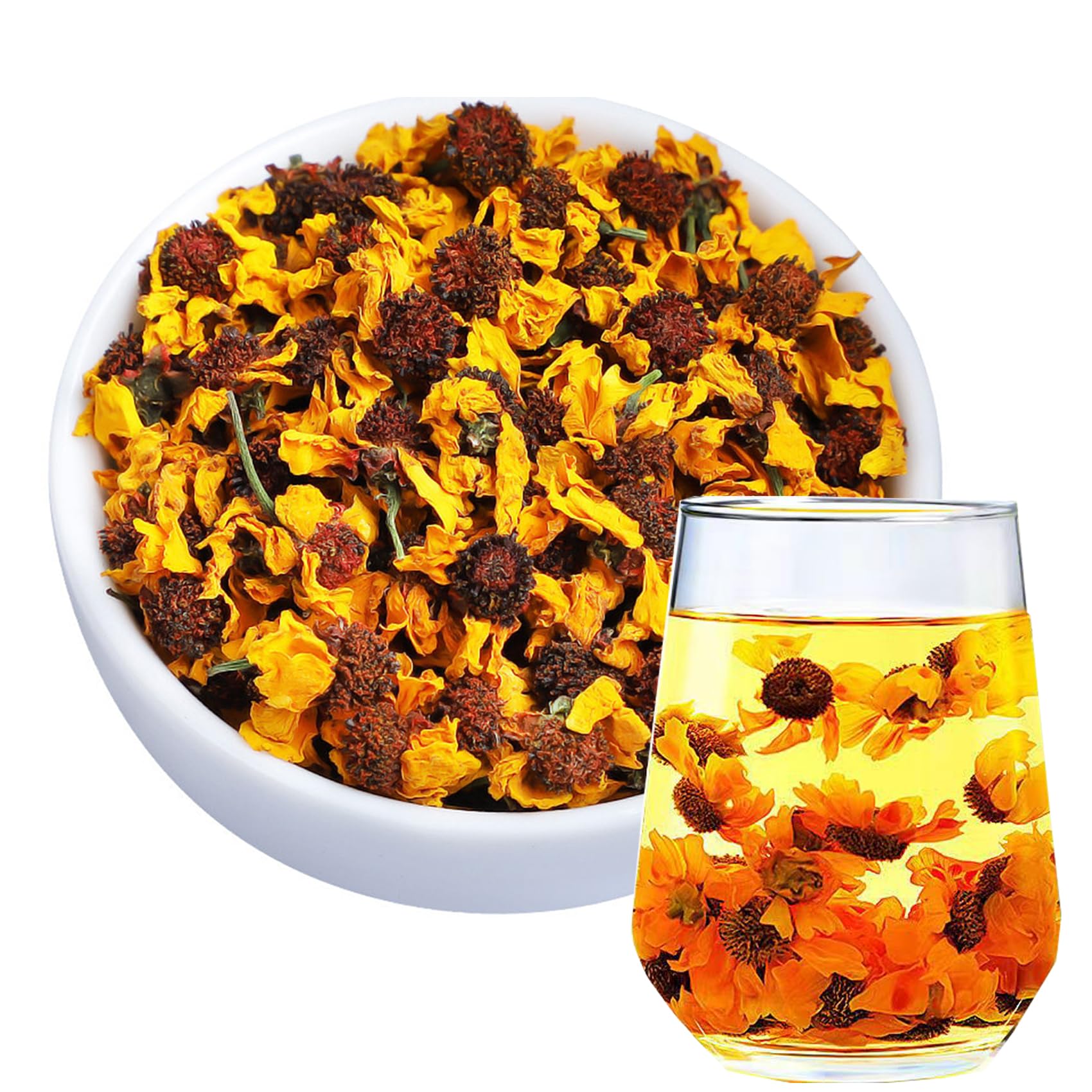 Kunlun Snow Chrysanthemum Tea 3.52oz /100g Alpine snow chrysanthemum flower tea-Rich floral fragrance