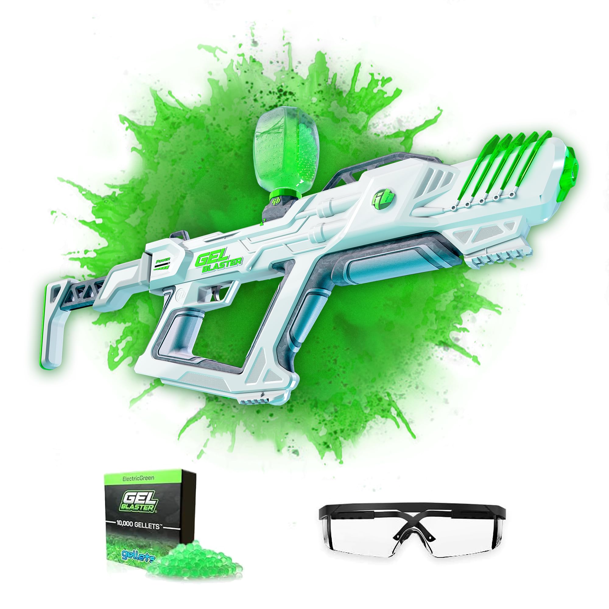 The Original Supersized Gel Blaster Surge XL - Splat Ball Gun 150+ Foot Range - Toy Gel Blasters with Water Based Beads - Semi, Full-Auto, Triple Burst Modes - Outdoor Games & Toys - Ages 14+