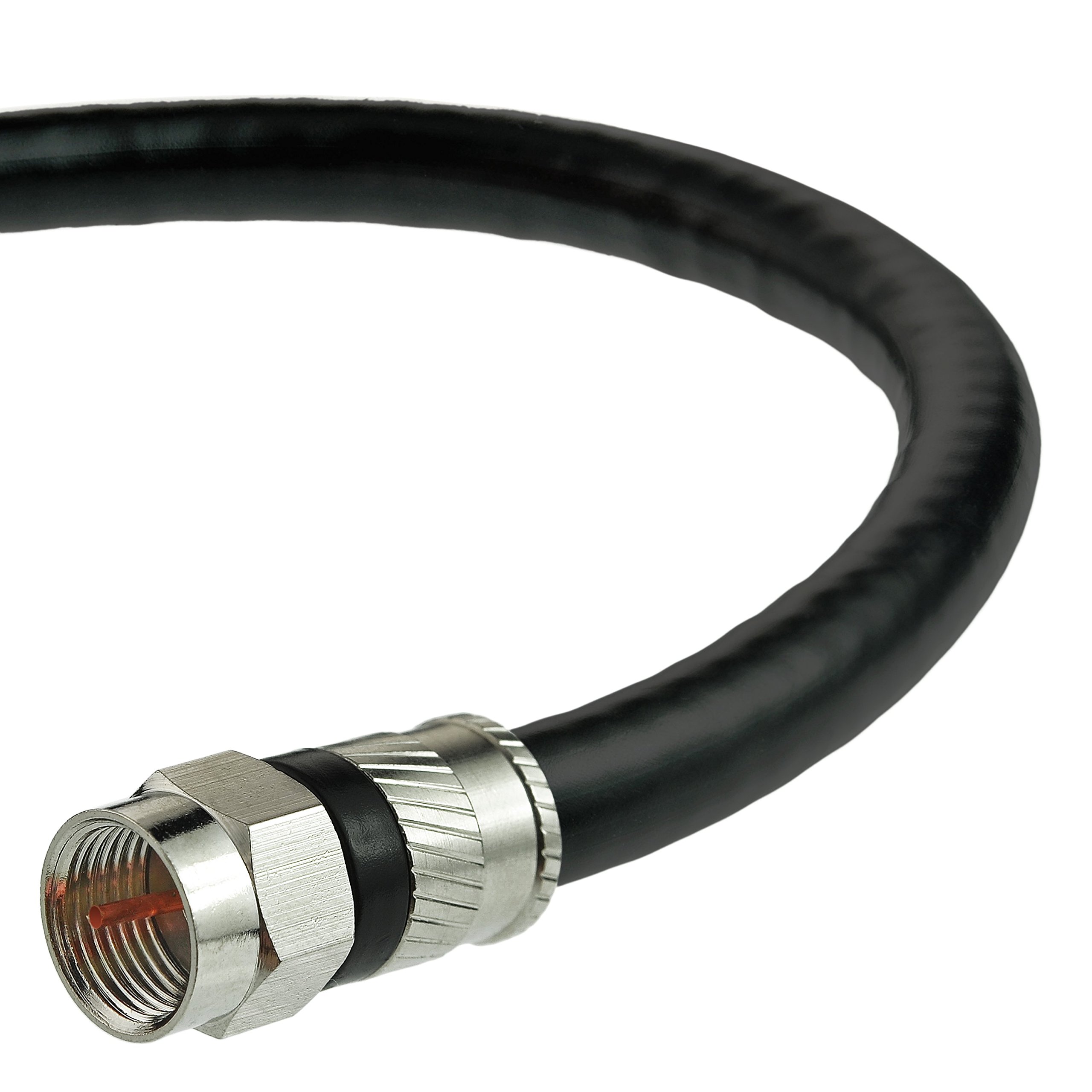 Mediabridge Coaxial Patch Cable (8 ft) Triple-Shielded, in-Wall Rated RG6 Cable with Compression Connectors