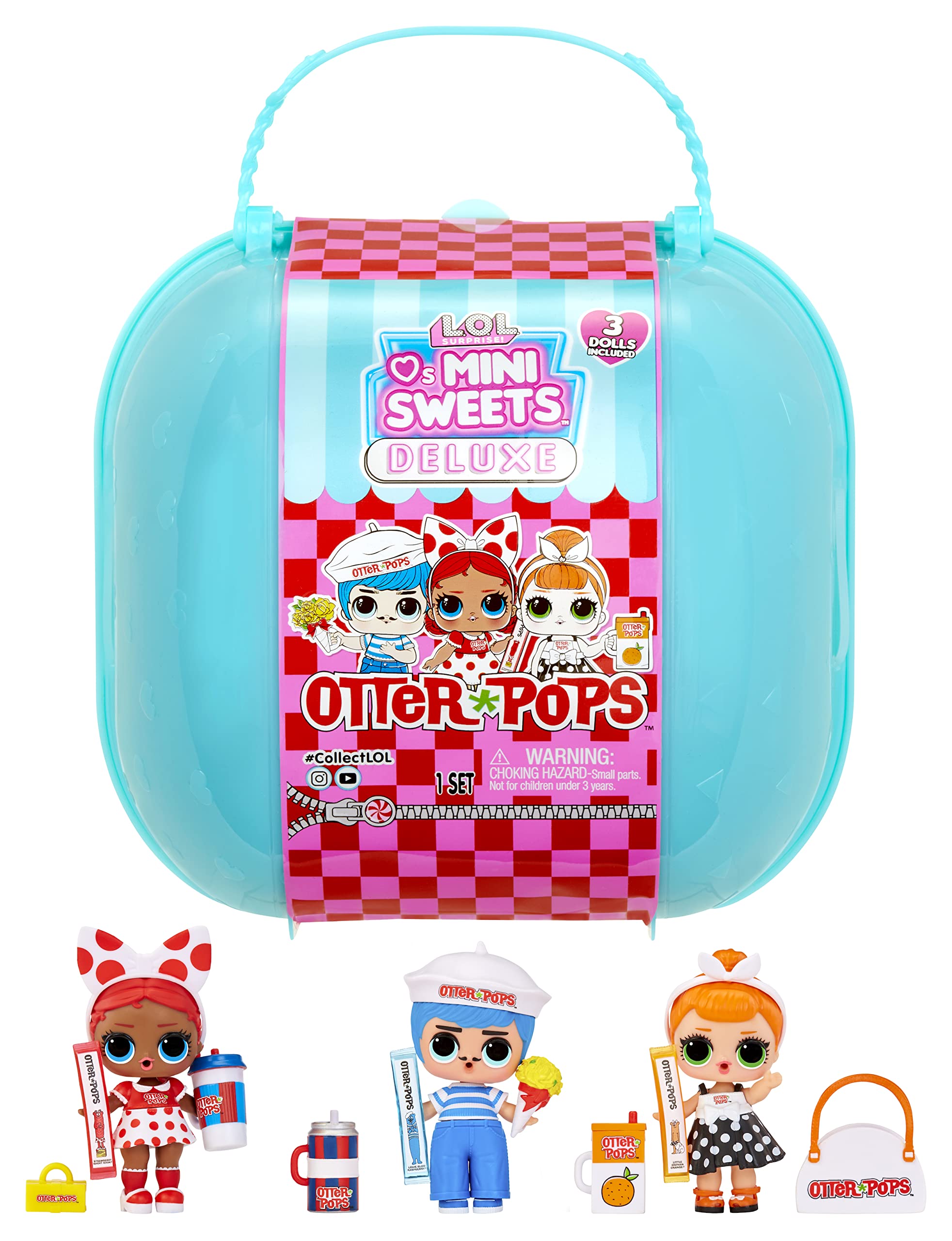 L.O.L. Surprise!Loves Mini Sweets Otter Pops Deluxe Pack with 20+ Surprises, Including 3 Collectible Dolls and Accessories, Holiday Toy, Great Gift Kids Ages 4 5 6+ Years Old