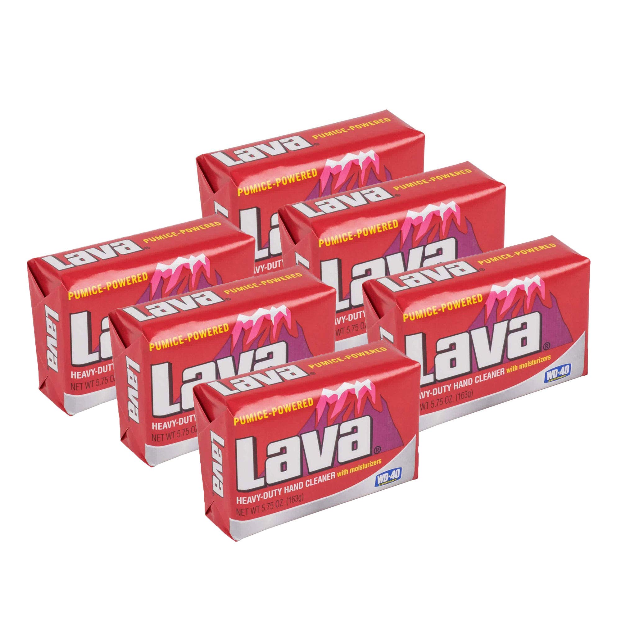 Lava 10185 Pumice Hand Cleaning and Moisturizing Bar Soap 5.75 Ounces (6 Pack)