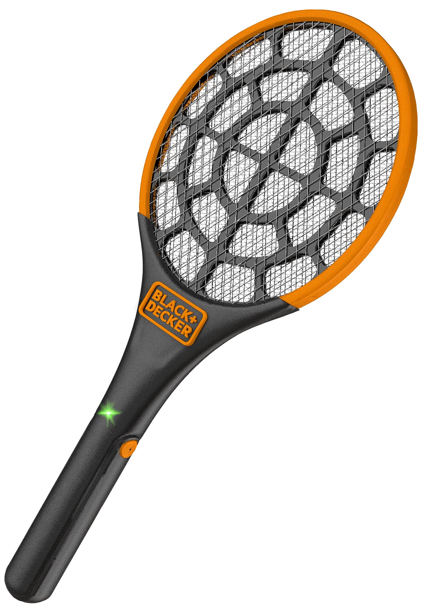 BLACK+DECKER Electric Fly Swatter- Fly Zapper- Tennis Bug Zapper Racket- Battery Powered Zapper- Electric Mosquito Swatter- Handheld Indoor & Outdoor- Non Toxic, Safe for Humans & Pets