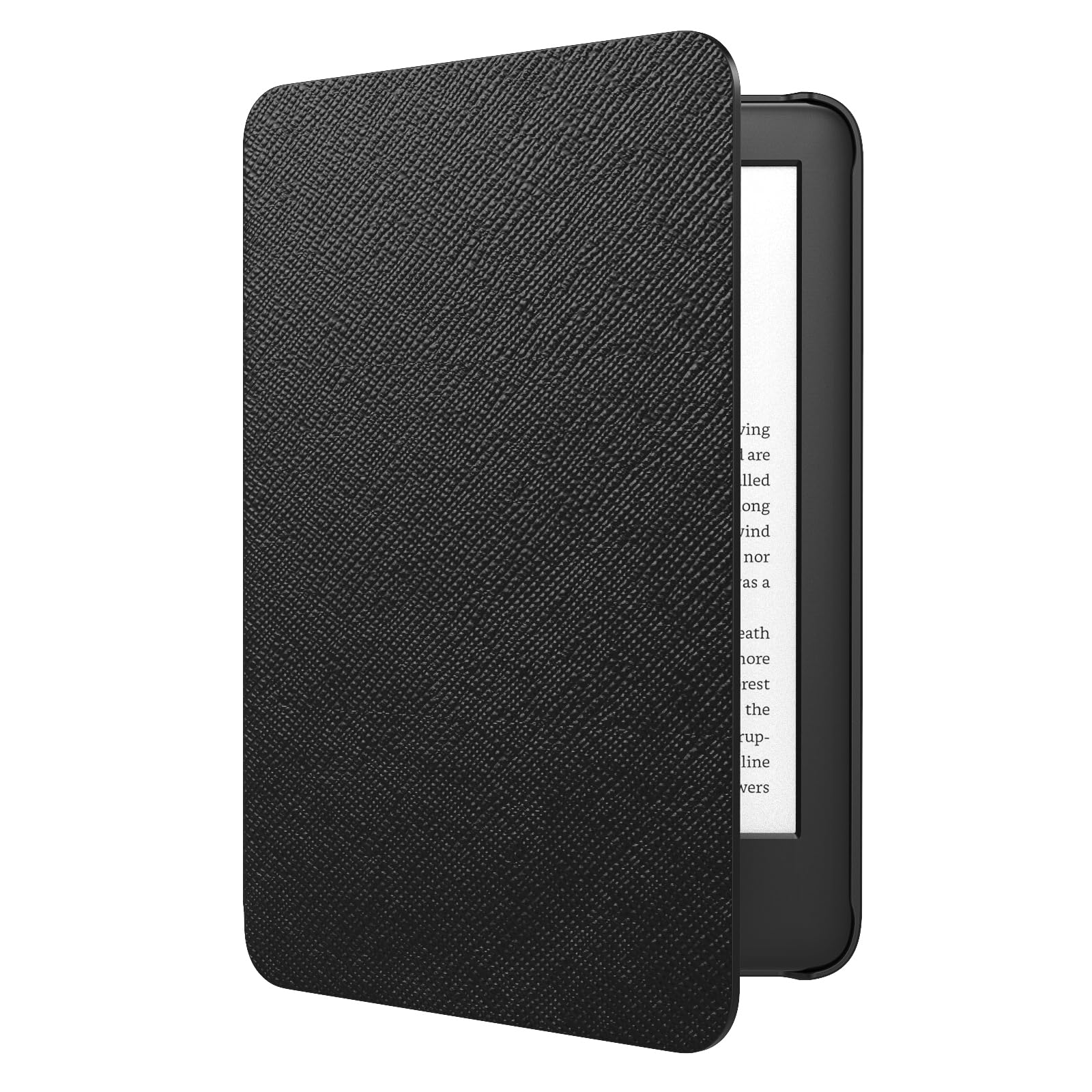 MoKo Case Fits 6" All-New Kindle (11th Generation-2024/2022 Release)& International Version, Lightweight Shell Cover with Auto Wake/Sleep for Kindle 2024/2022 11th Gen e-Reader, Black