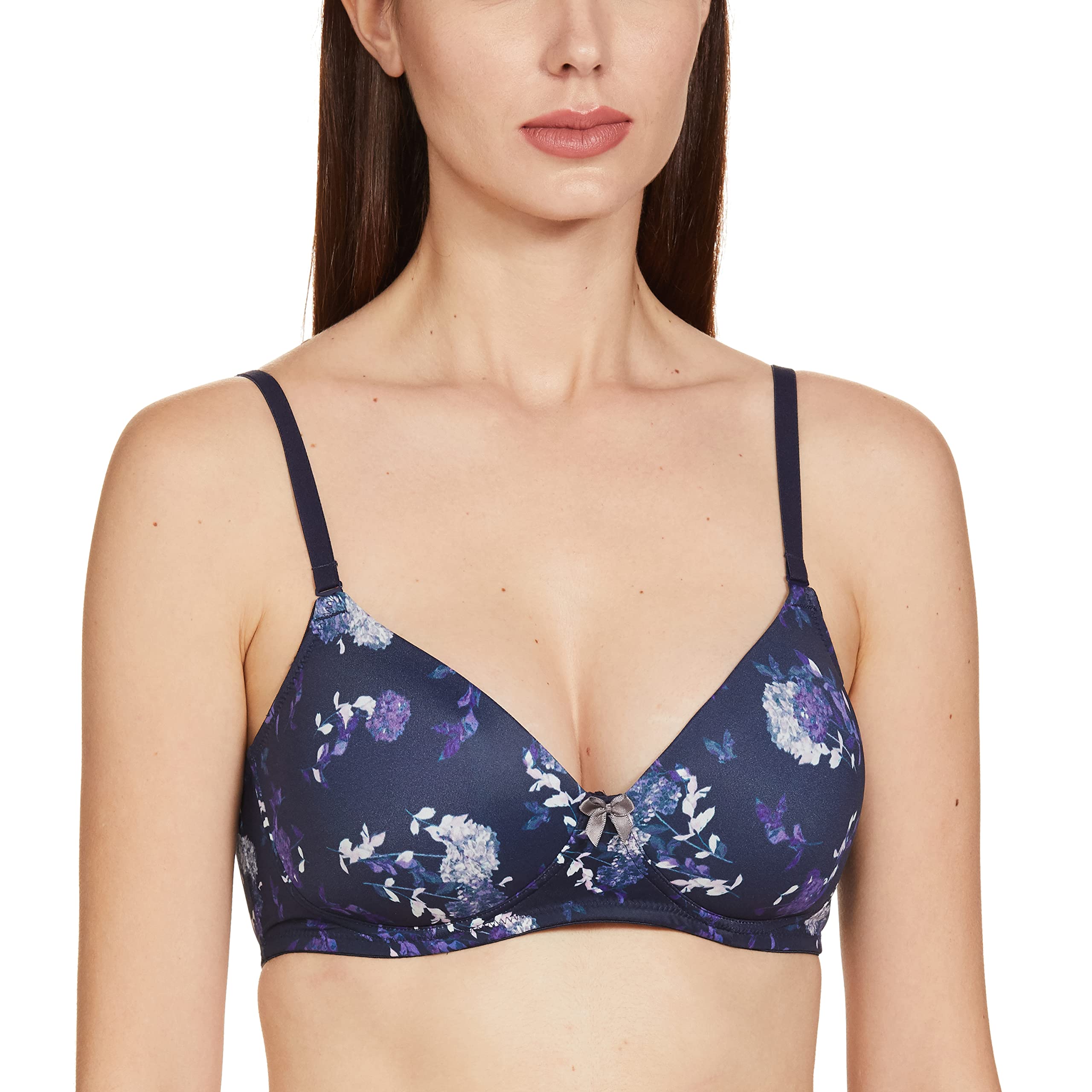 AmanteSmooth Charm Padded Non-Wired T-shirt Bra - Hydrangea Floral Print_36B