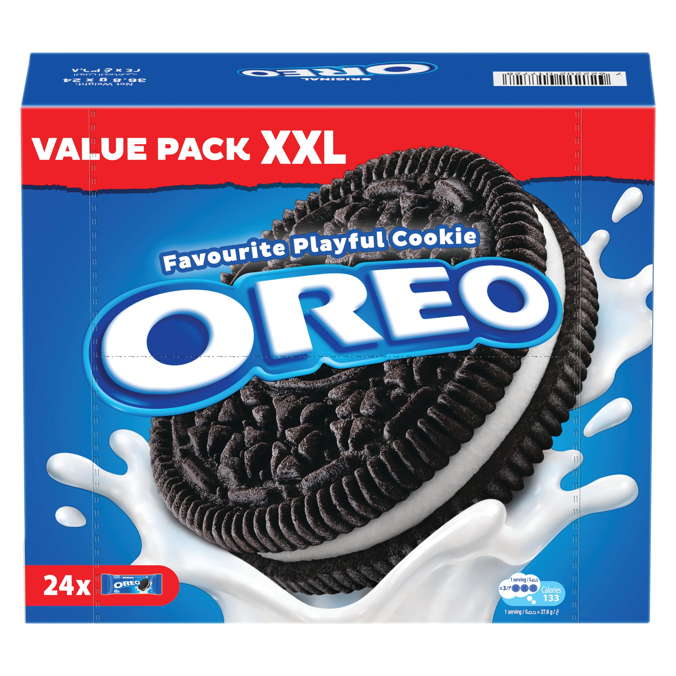 Oreo Original Sandwich Cookies XXL Value Pack, 36.8g - Pack of 24