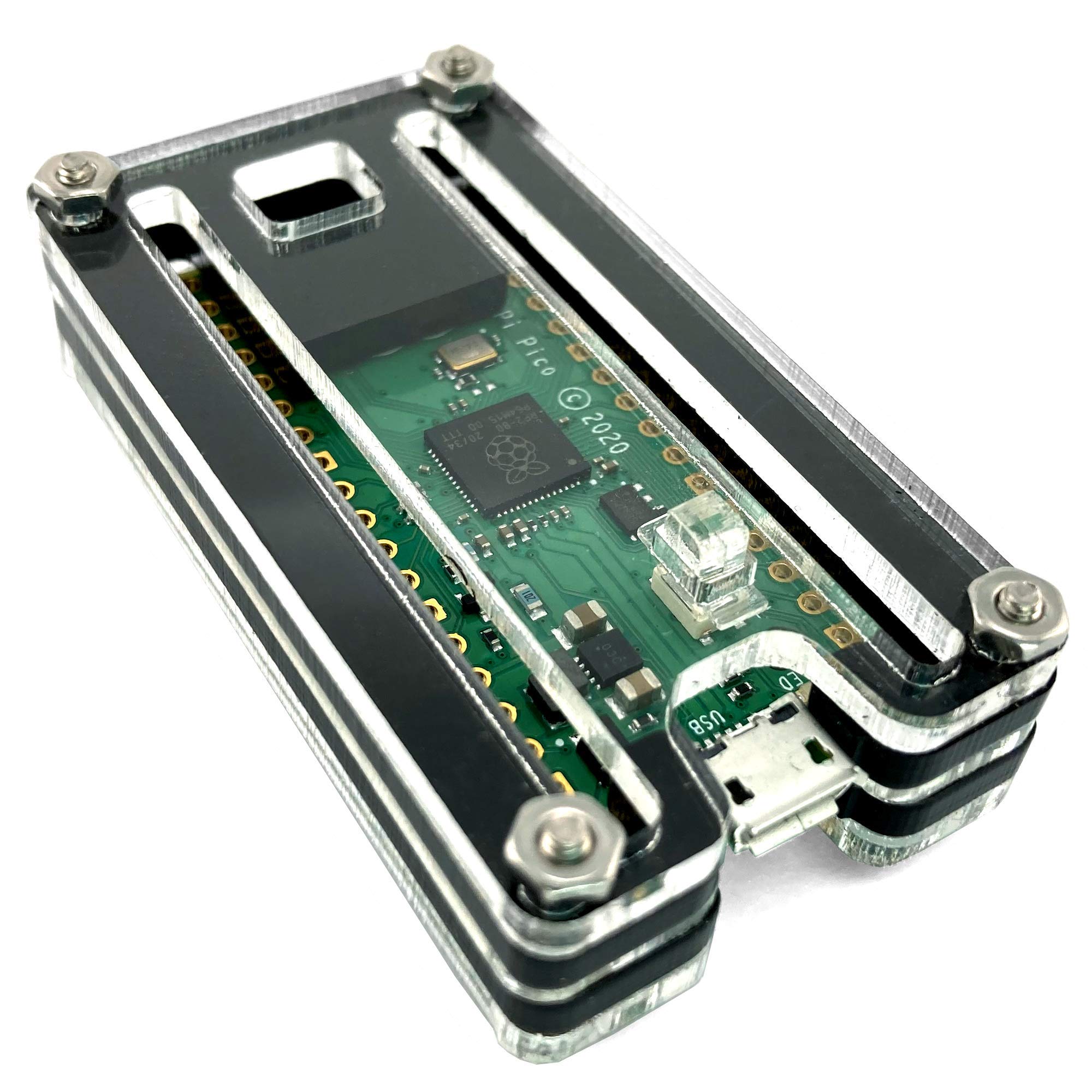 C4Labs Zebra Pico Case – for The Raspberry Pi Pico - Single Pack