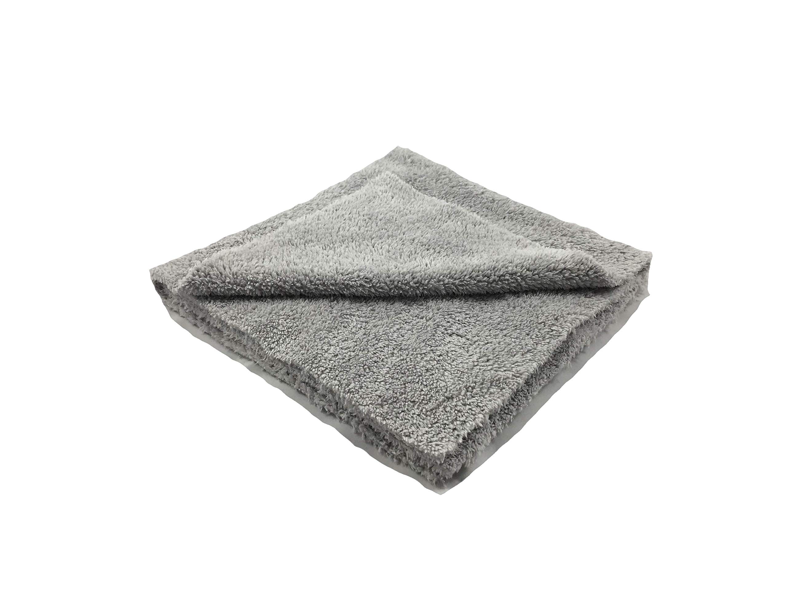 PLUSH 370 Microfiber - Absorbant, Nonshedding, Lightweight Automotive Towel, Edgeless 70/30 Korean 370GSM Detailing