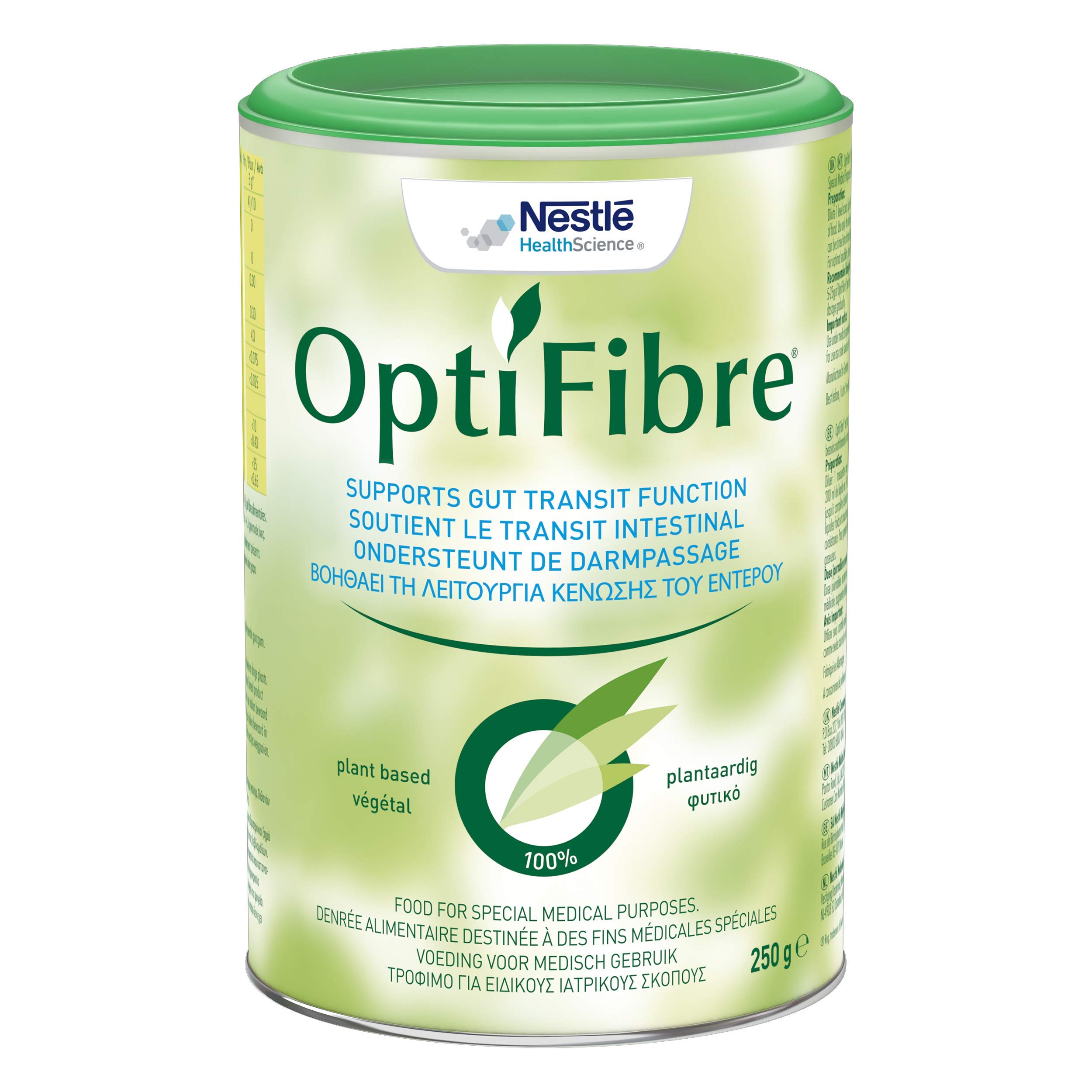 Optifibre Powder, Neutral Flavour, 250g Tin - Soluble Dietary Fibre Powder (Gluten Free Fibre Supplement, Effective and Natural Solution to Help Support Gut Transit)