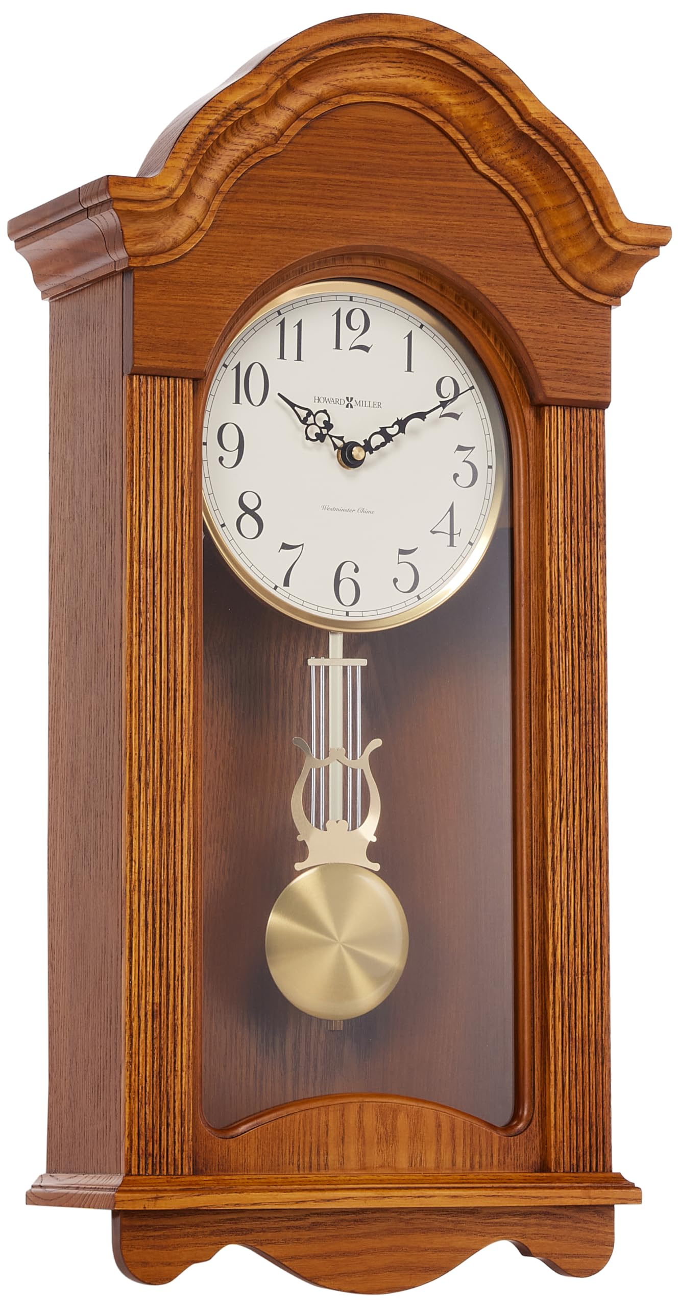 Howard Miller Cambria Wall Clock, Legacy Oak