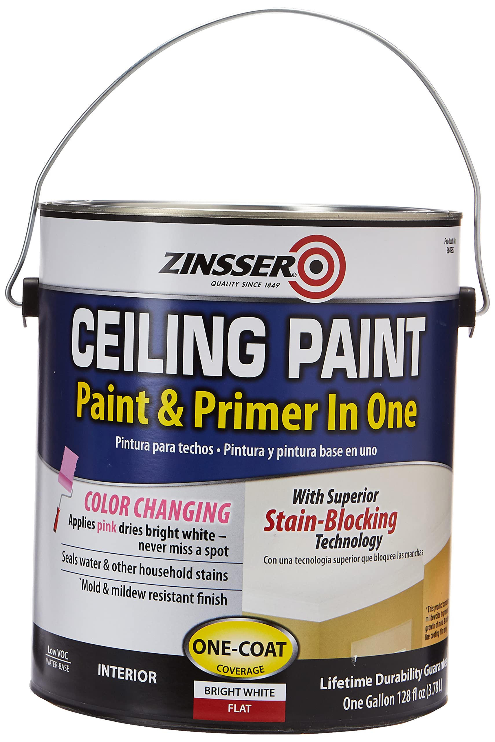 Rust-Oleum Zinsser Ceiling Paint - Paint And Primer In One Bright White 260967 - Gallon