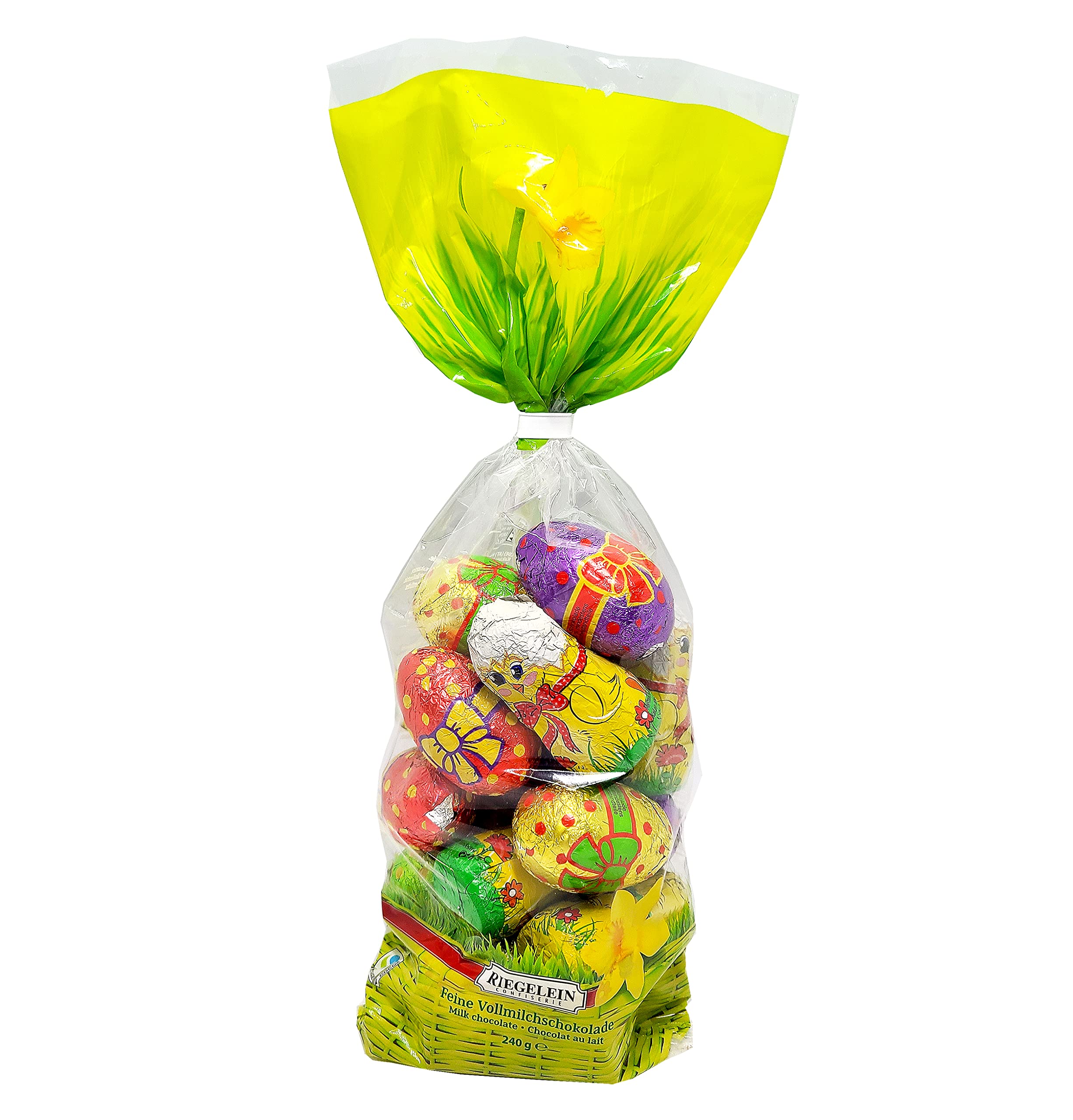 Riegelein Assortment Easter Eggs Milk Chocolate Bag Hallow 8.46 Oz. (240 g.)