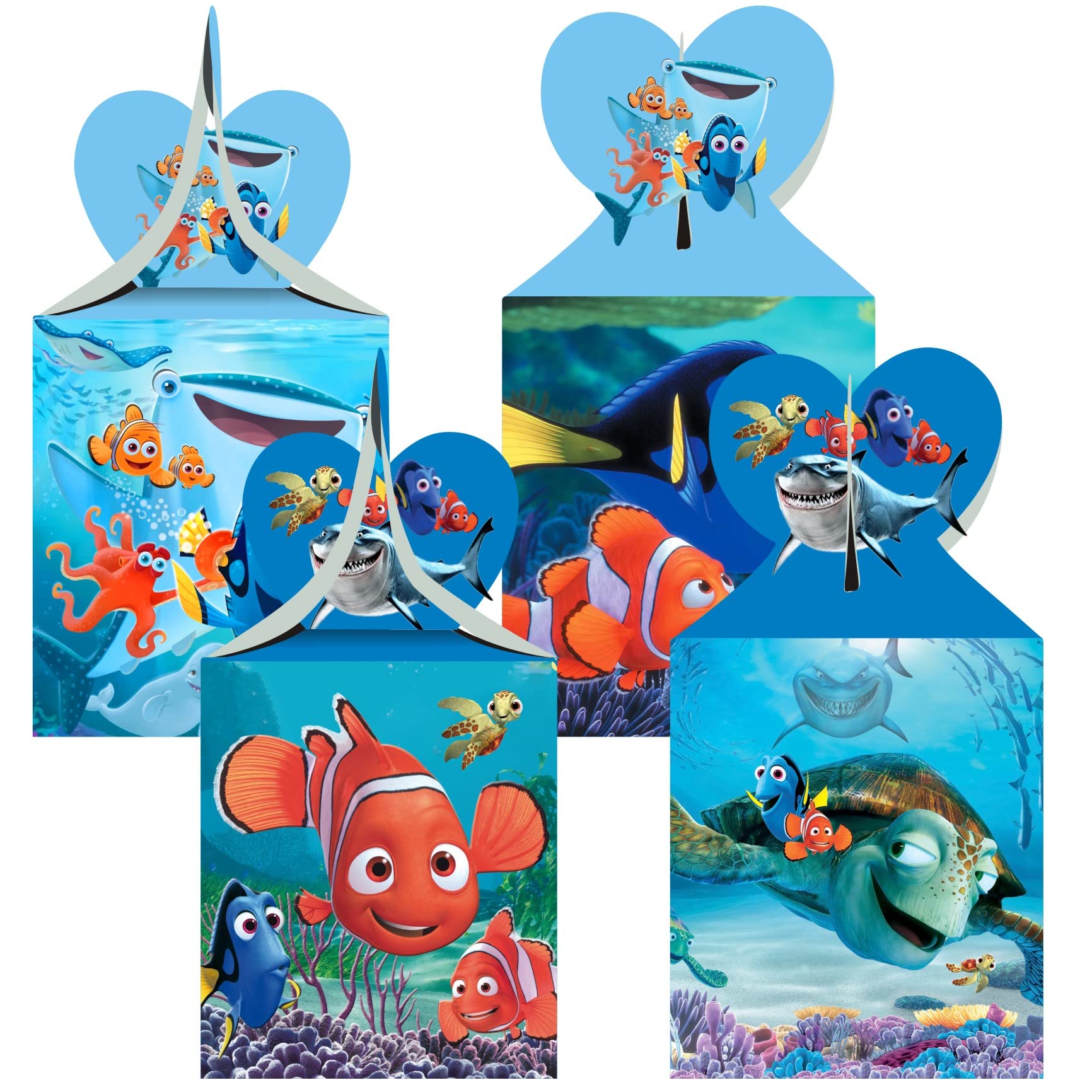 Tuklye 12pcs Finding Nemo Party Favor Gift Boxes for Finding Dory Birthday Party Supplies Under the Sea Party Decorations