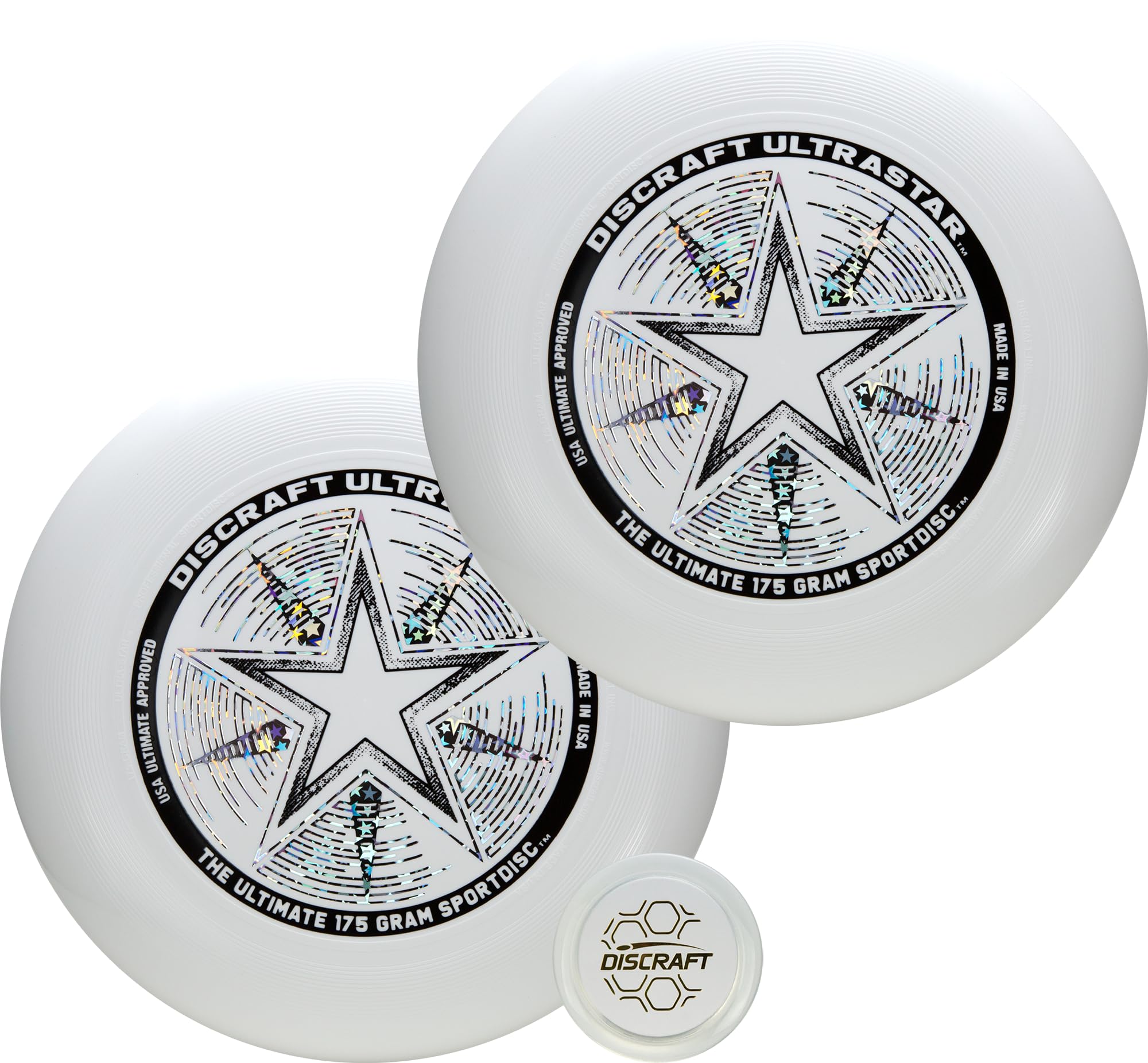 Discraft Ultrastar Ultimate Discs 1 & 2 Packs, Standard Size, for Competitive & Casual Play