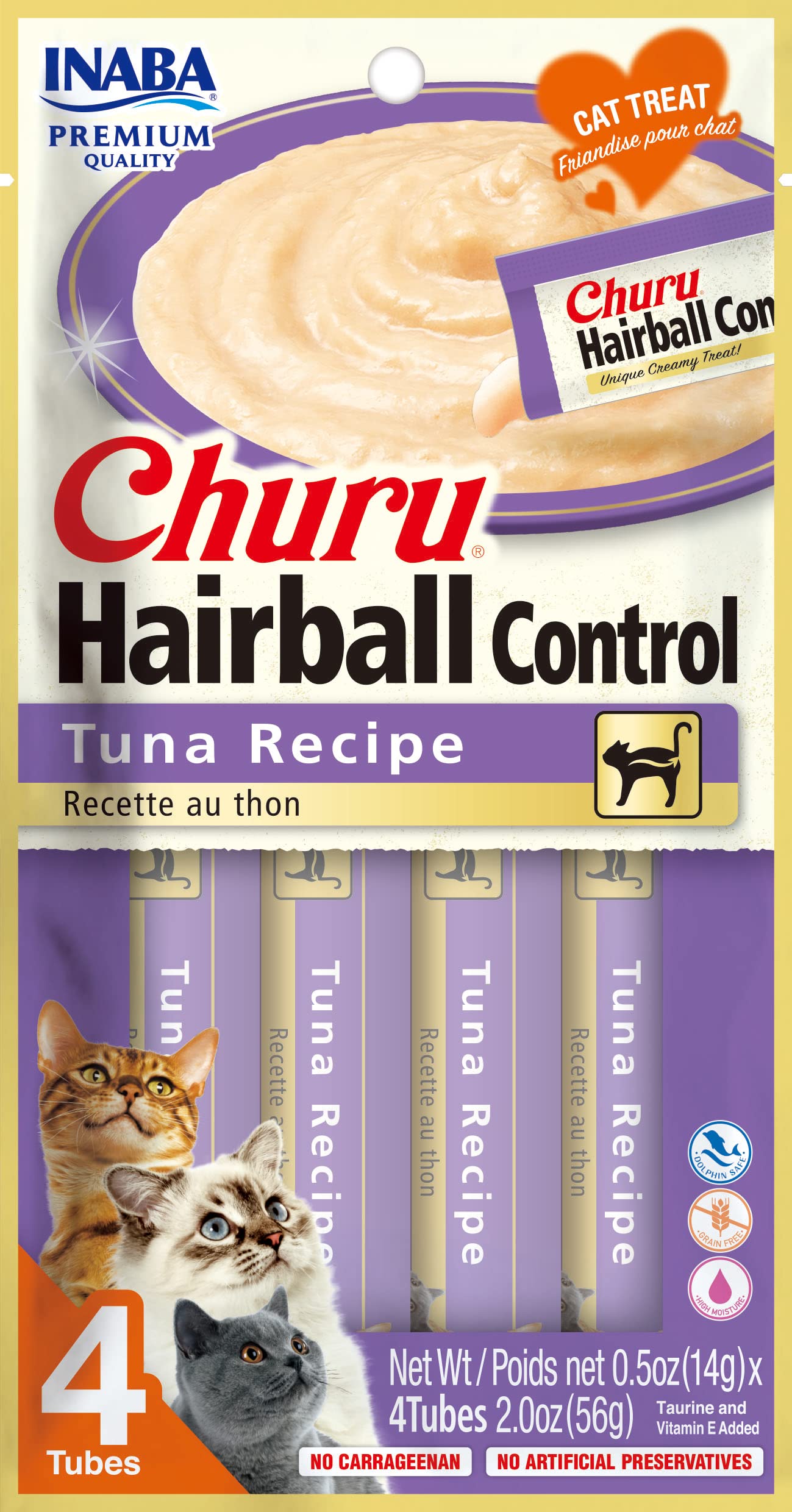 Inaba Churu Hairball Control Tuna - 56g