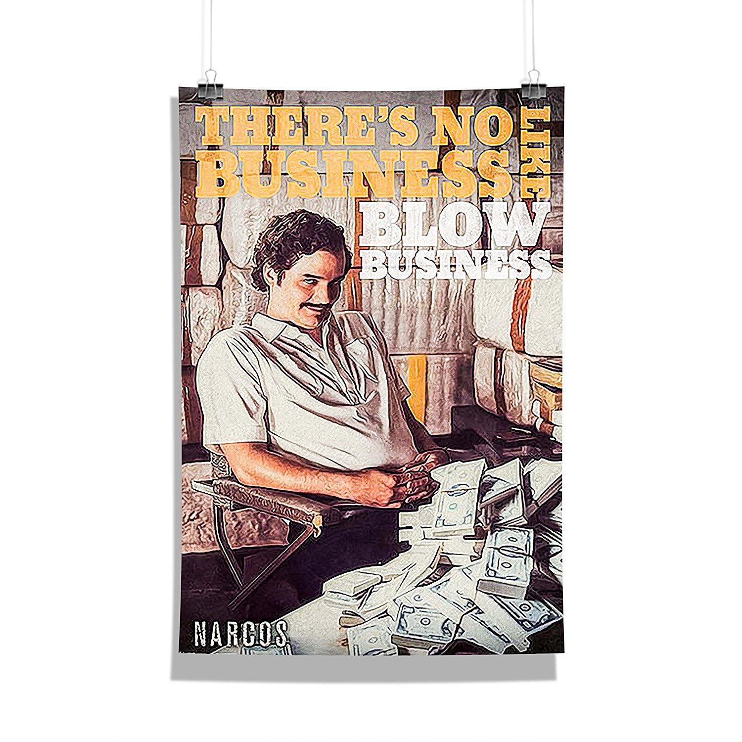 MCSID RAZZ Paper Narcos Wall Poster, Multicolour, 12 x 18 Inches.