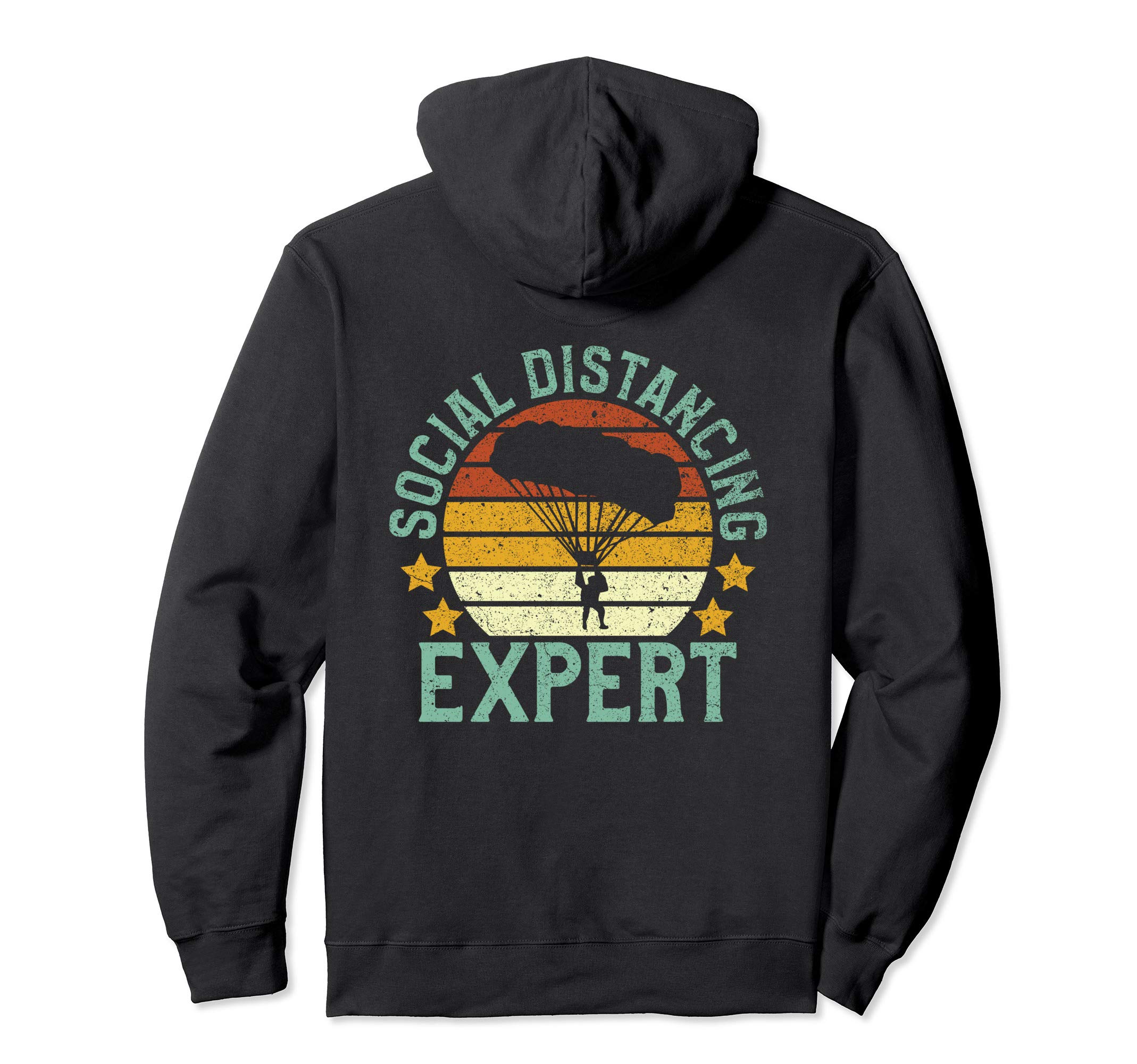 Sky Diving Social Distancing Expert Sky Diver | Skydive Pullover Hoodie