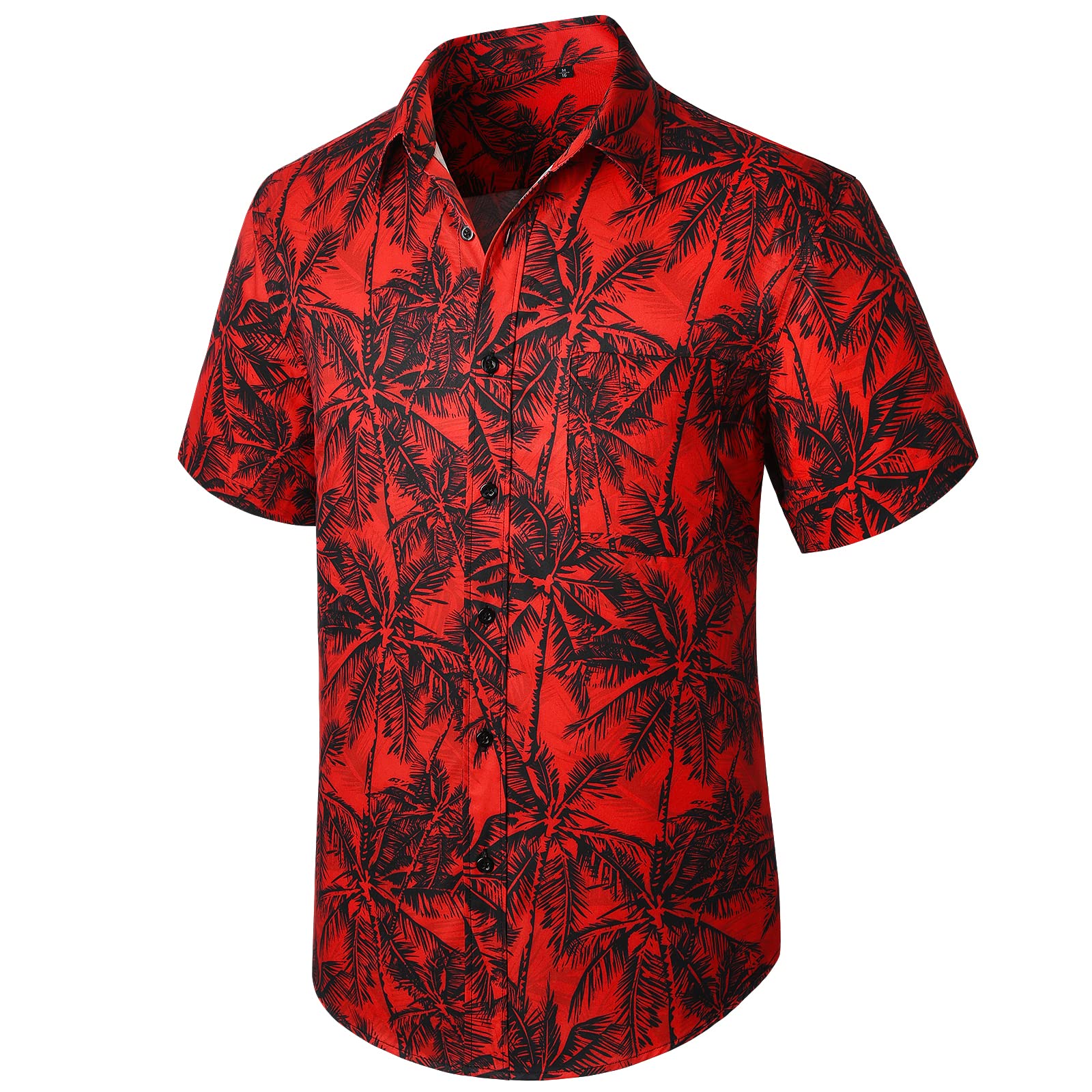 EnlisionMen's Hawaiian Shirts Short Sleeve Floral Aloha Shirt Casual Button Down Summer Funky Tropical Beach Shirts