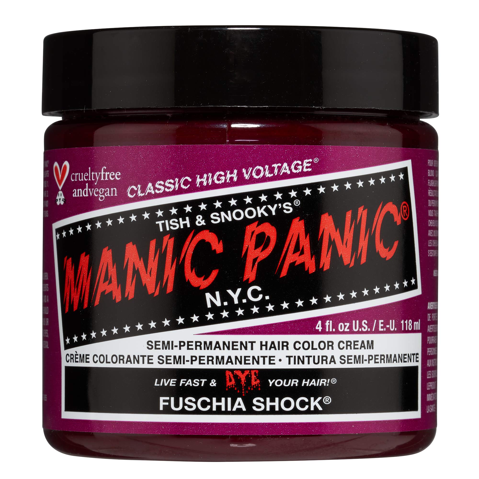 MANIC PANICHigh Voltage Classic Cream Formula, FUSchia Shock, 0.118 Kg 612600110135